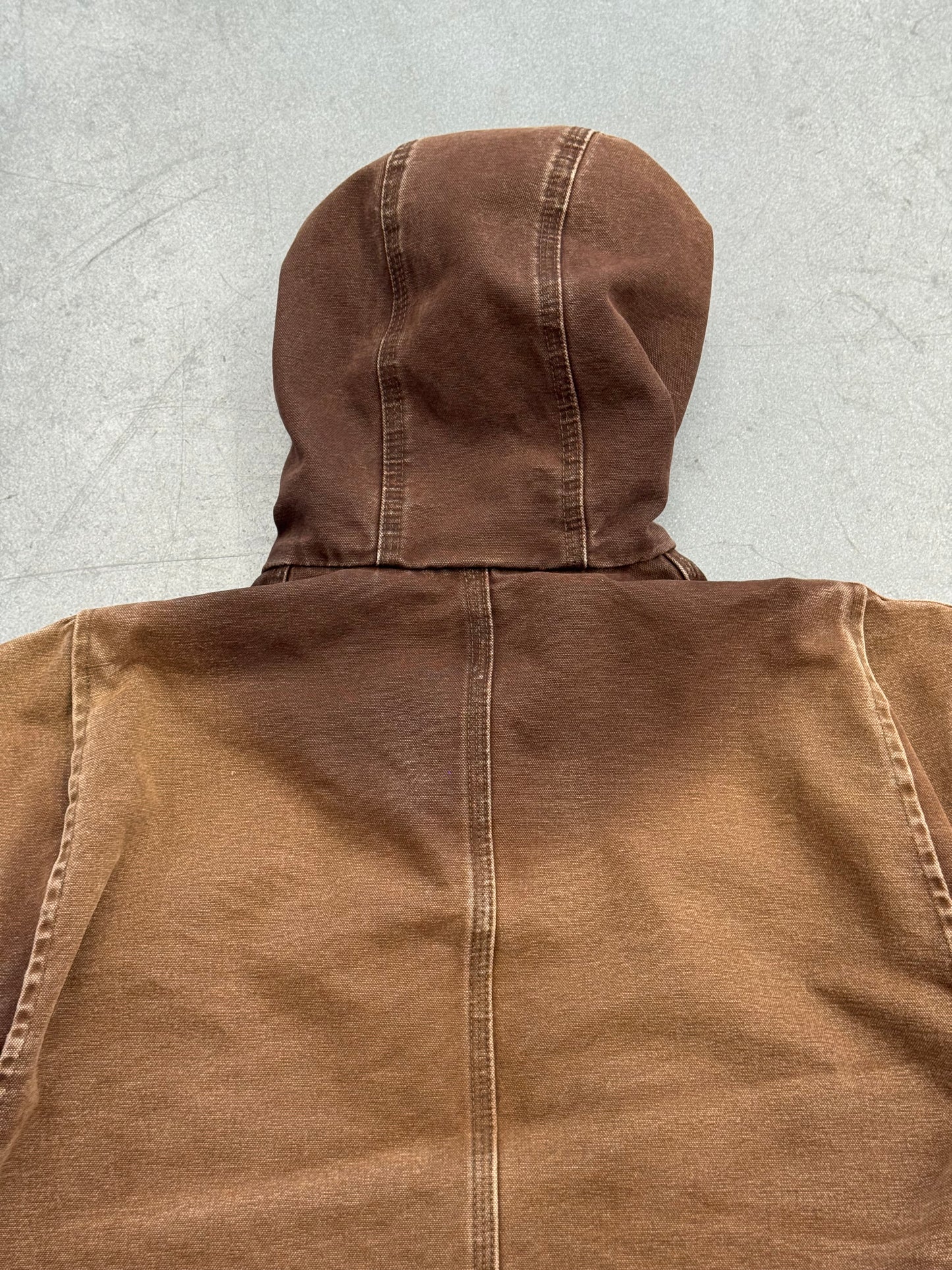 00S CARHARTT SHERPA-LINED ZIP-UP WORK JACKET (J141DKB)