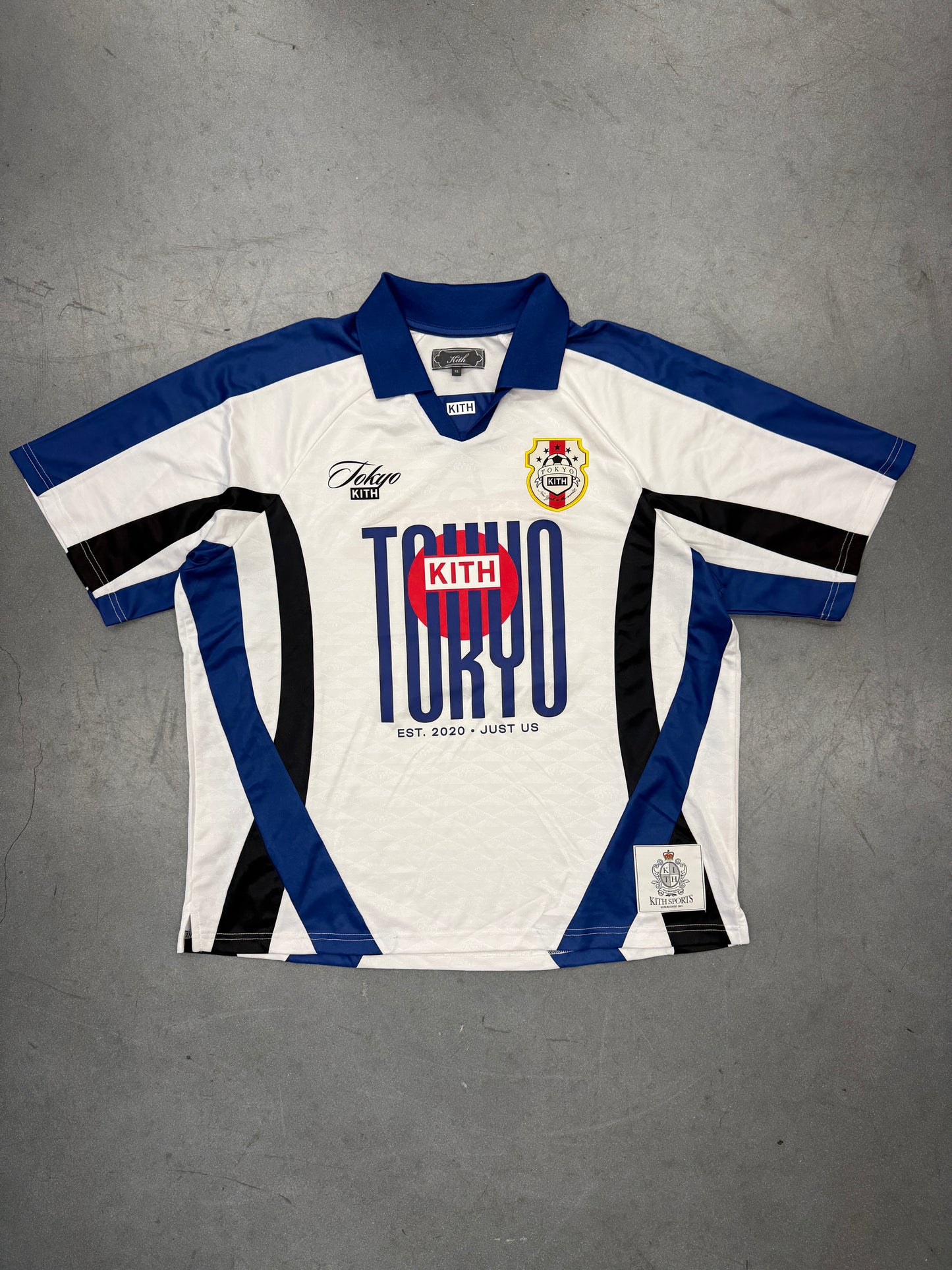 KITH TOKYO 5 YEAR ANNIVERSARY SOCCER JERSEY - WHITE