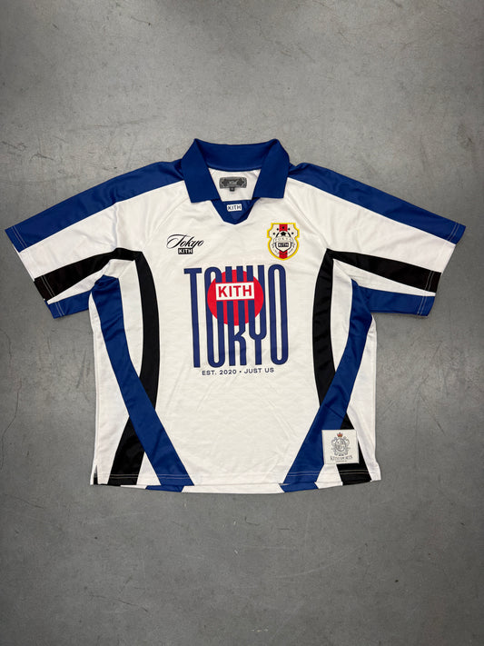 KITH TOKYO 5 YEAR ANNIVERSARY SOCCER JERSEY - WHITE