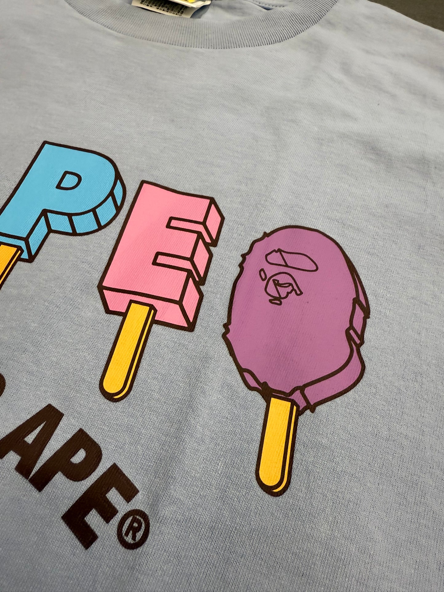 SS23 BAPE POPSICLE TEE - BLUE (L) (NEW IN BAG)
