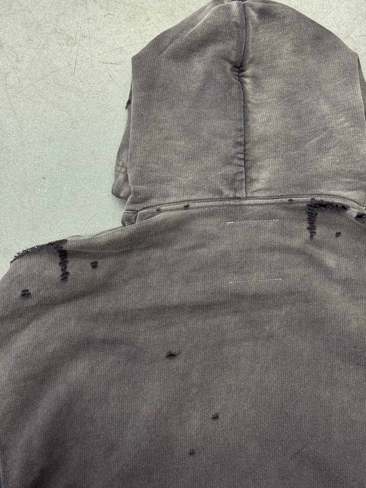 MAISON MIHARA YASUHIRO READY TO WEAR DISTRESSED HOODIE