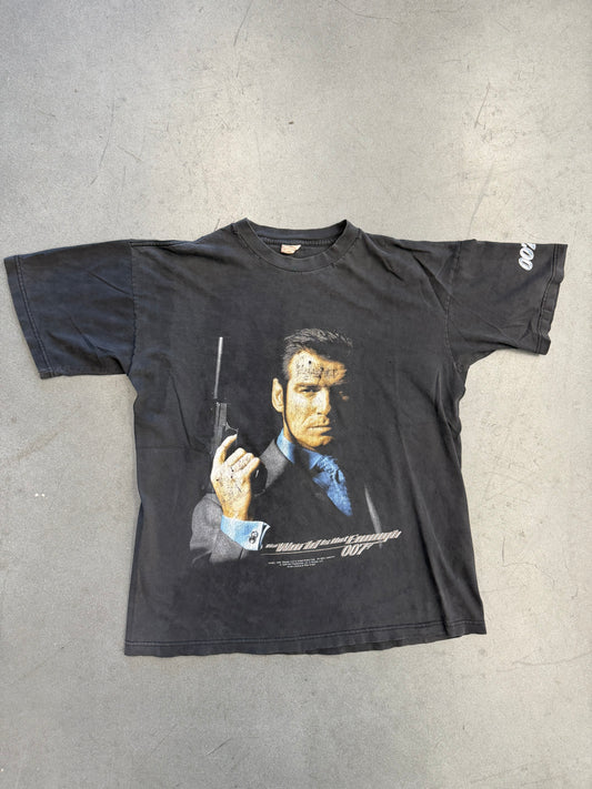 1999 007 THE WORLD IS NOT ENOUGH MOVIE TEE (FADED TAG)