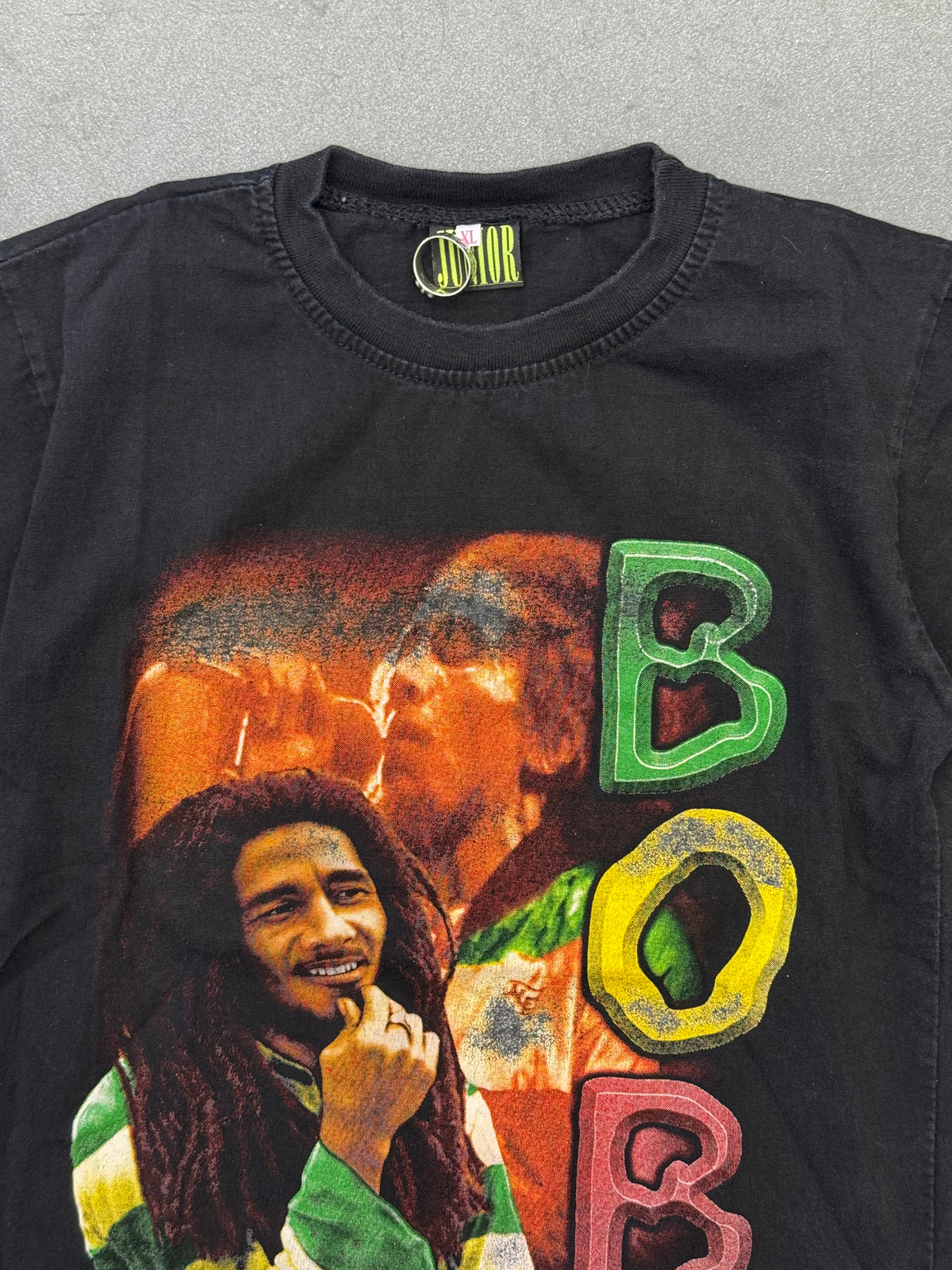 00'S BOB MARLEY DOUBLE-SIDED RAP STYLE YOUTH TEE (JUNIOR TAG)