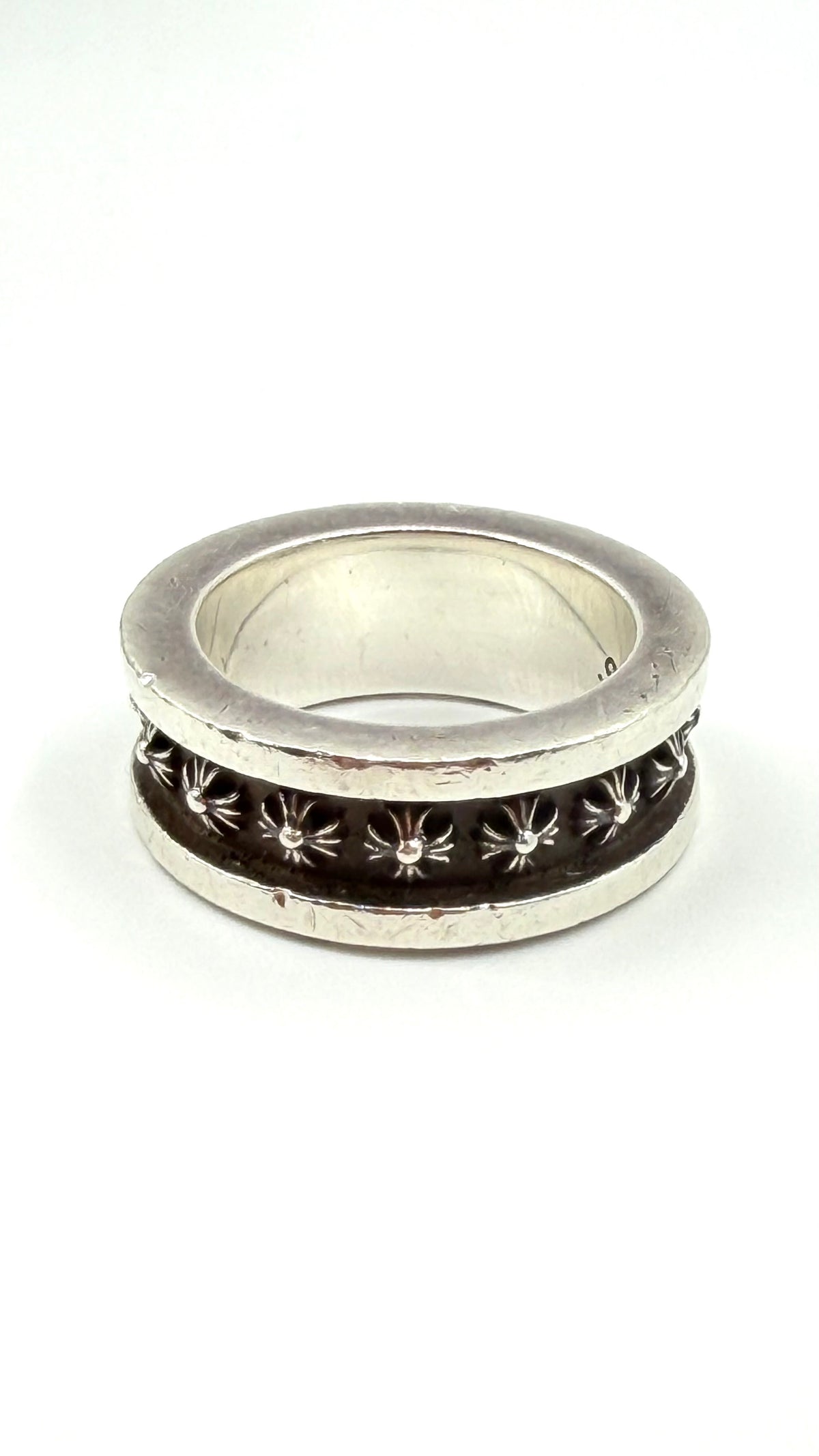 CHROME HEARTS MINI PLUS BEARING SILVER RING - 5