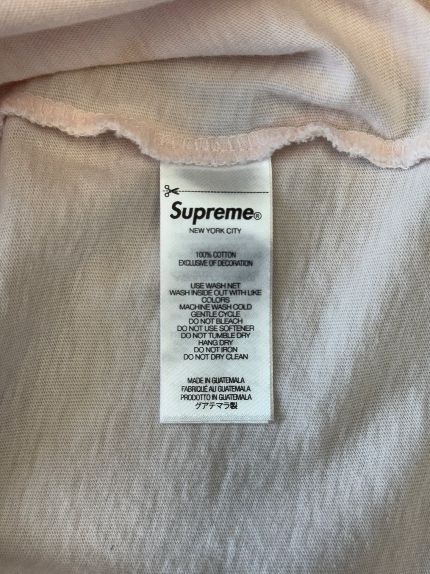 FW25 SUPREME KING TUT SS TOP - LIGHT PINK (L)