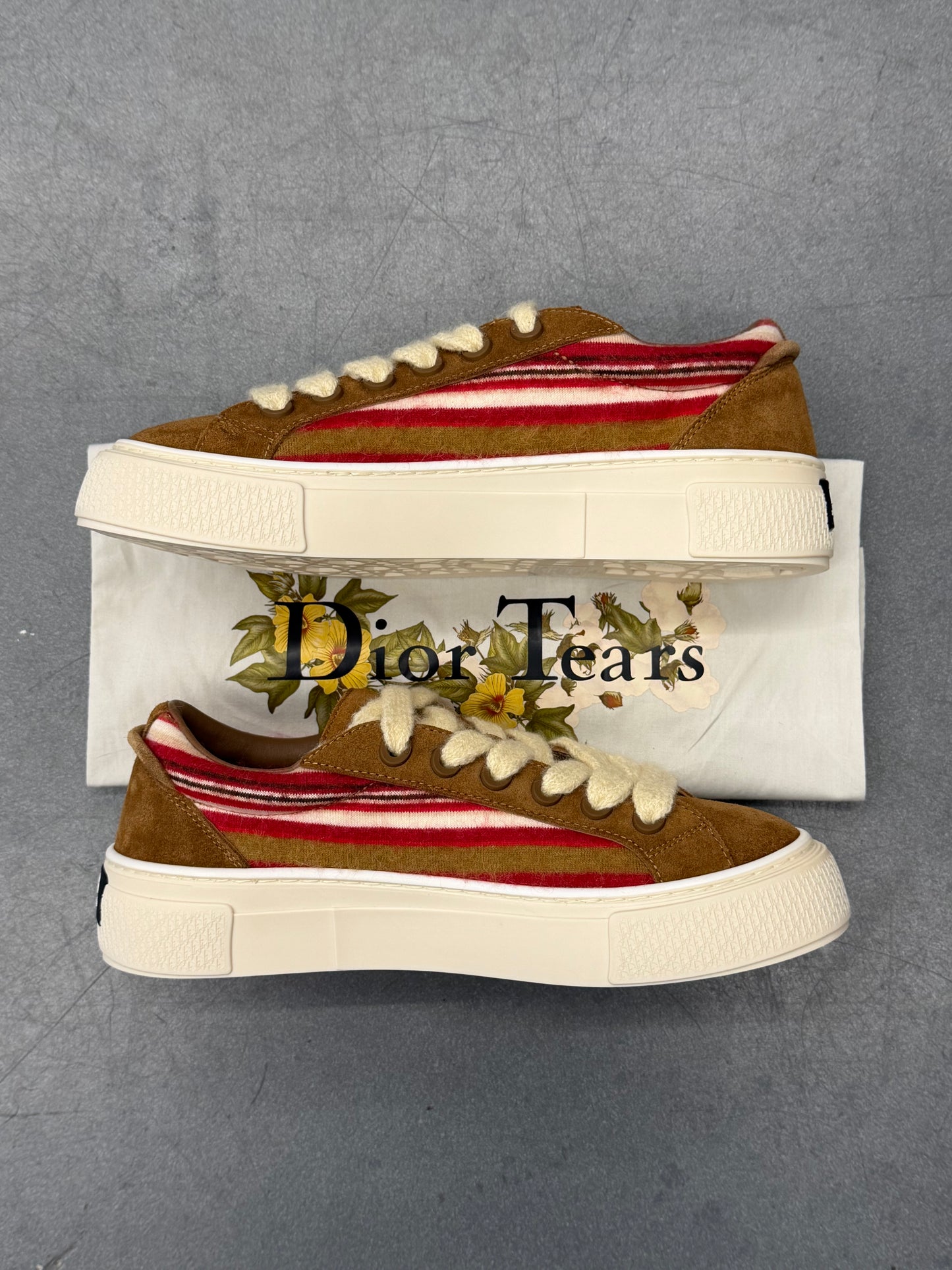 FW23 DIOR B33 DENIM TEARS BOARD SNEAKERS