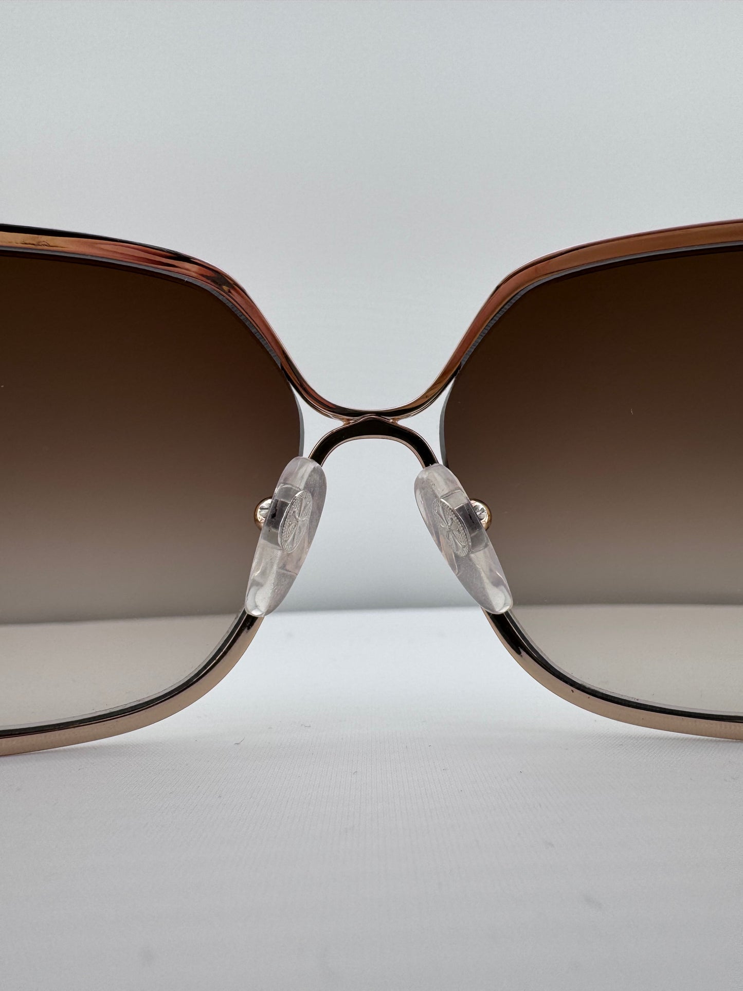 CHROME HEARTS BUTTFLUX SUNGLASSES (SILVER + LEATHER HANDLES)