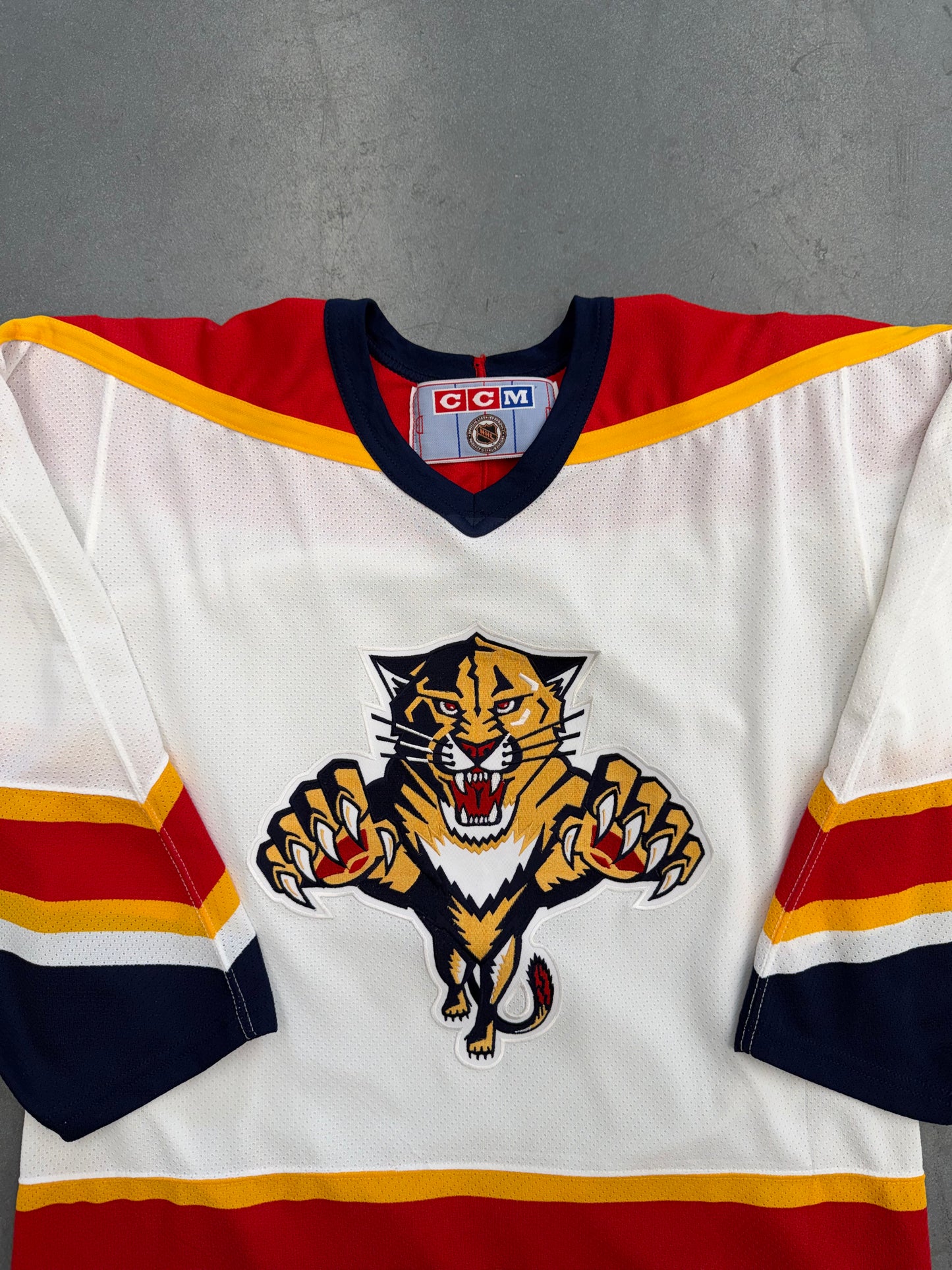 90'S FLORIDA PANTHERS NHL CCM WHITE HOCKEY JERSEY