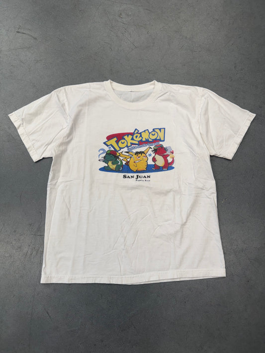 Y2K TOKEMON GOT SMOKE' EM ALL SAN JUAN, PUERTO RICO TEE (PULLED TAG)