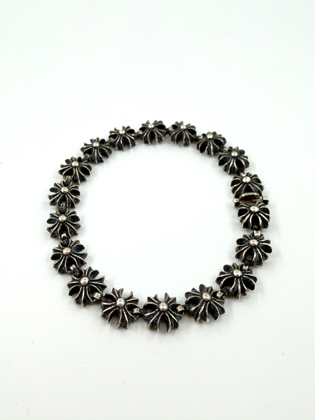 CHROME HEARTS PLUS SILVER BRACELET - 16 LINK
