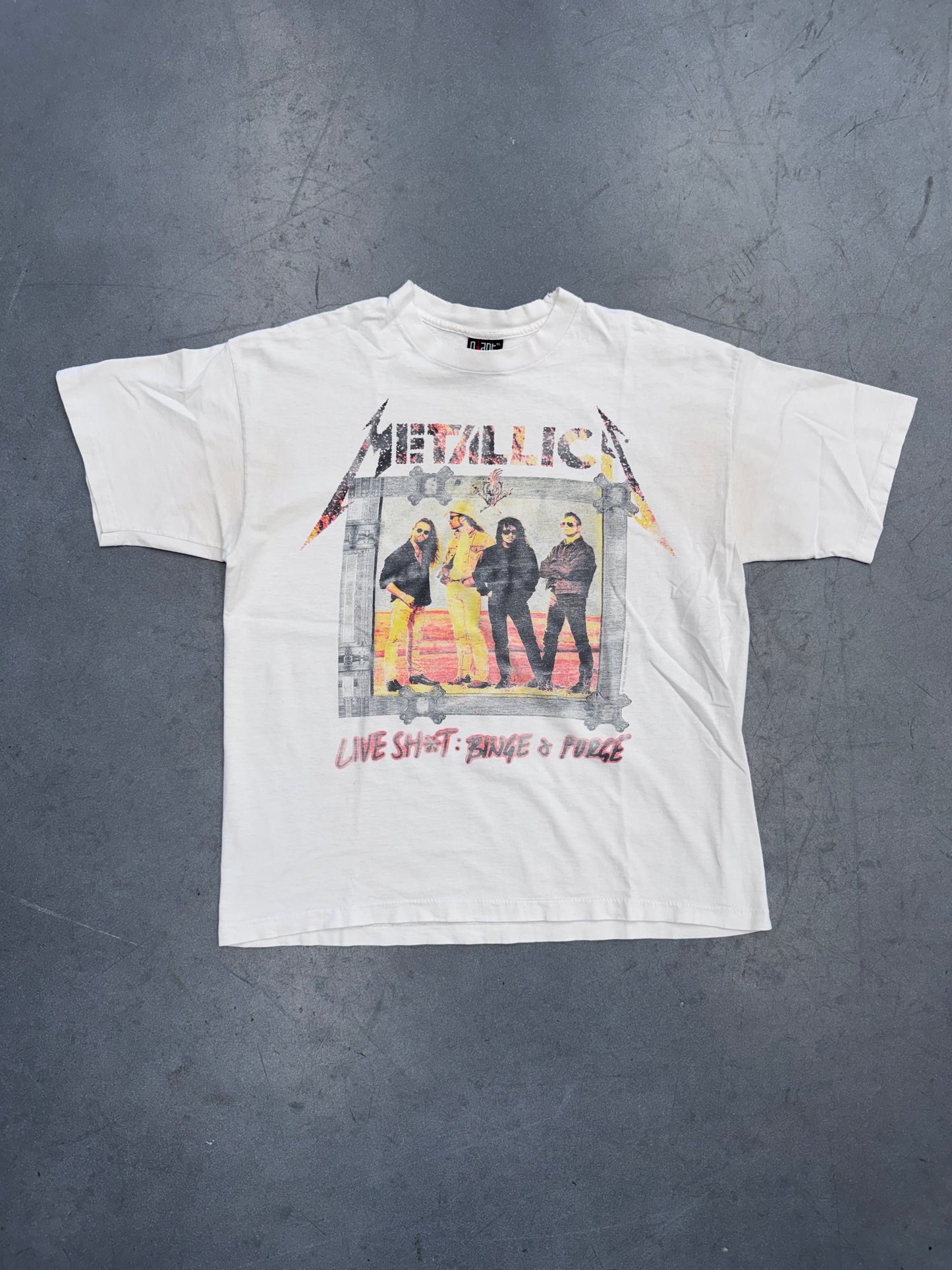 1994 METALLICA LIVE SHIT : BINGE AND PURGE TEE (GIANT TAG)