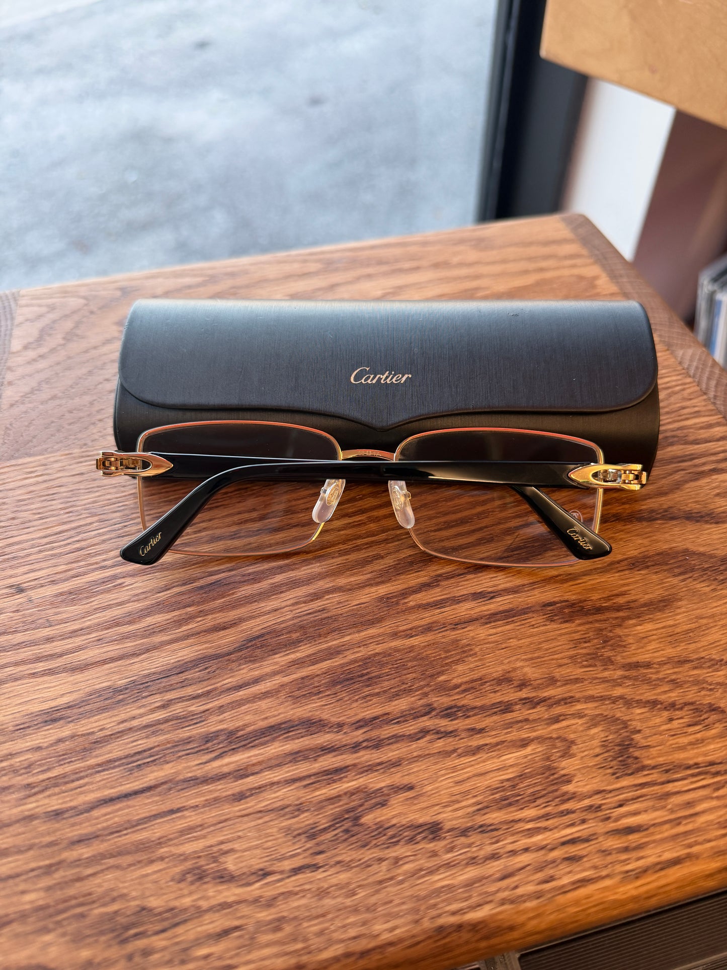 CARTIER CT0520O 001 XL RECTANGULAR OPTICAL EYE GLASSES