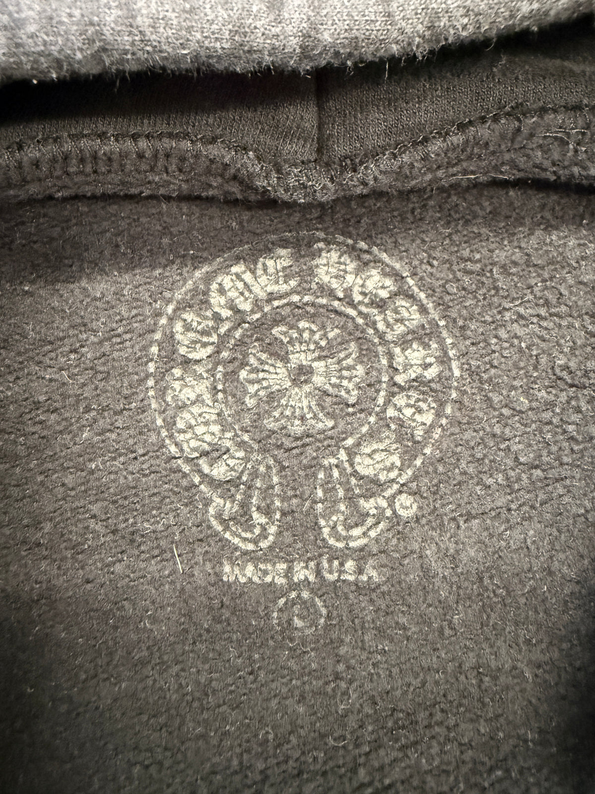 CHROME HEARTS FLORAL FOTI ZIP-UP HOODIE - BLACK/BLUE