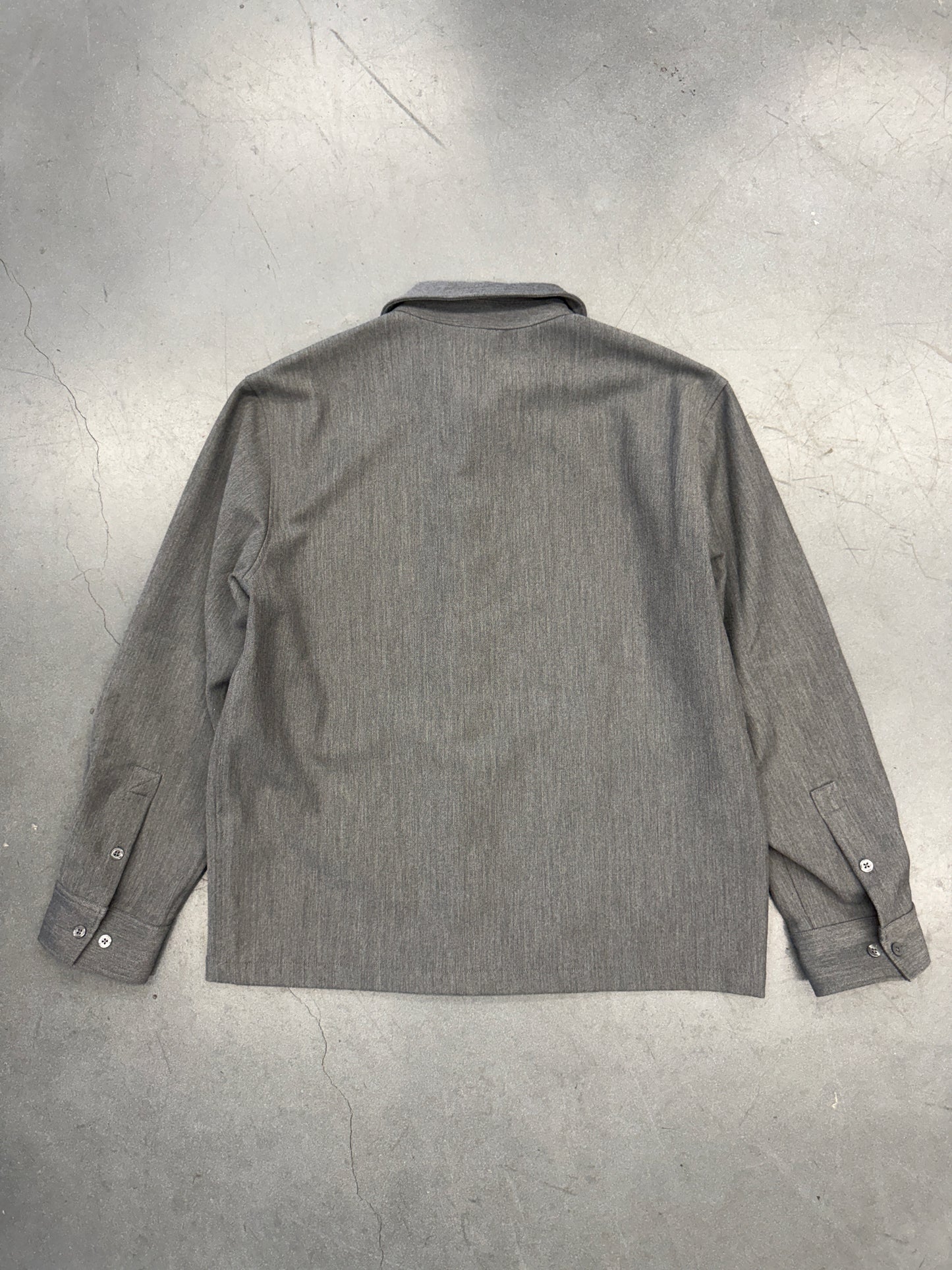 KITH DOUBLE WEAVE BOXY COLLARED OVERSHIRT