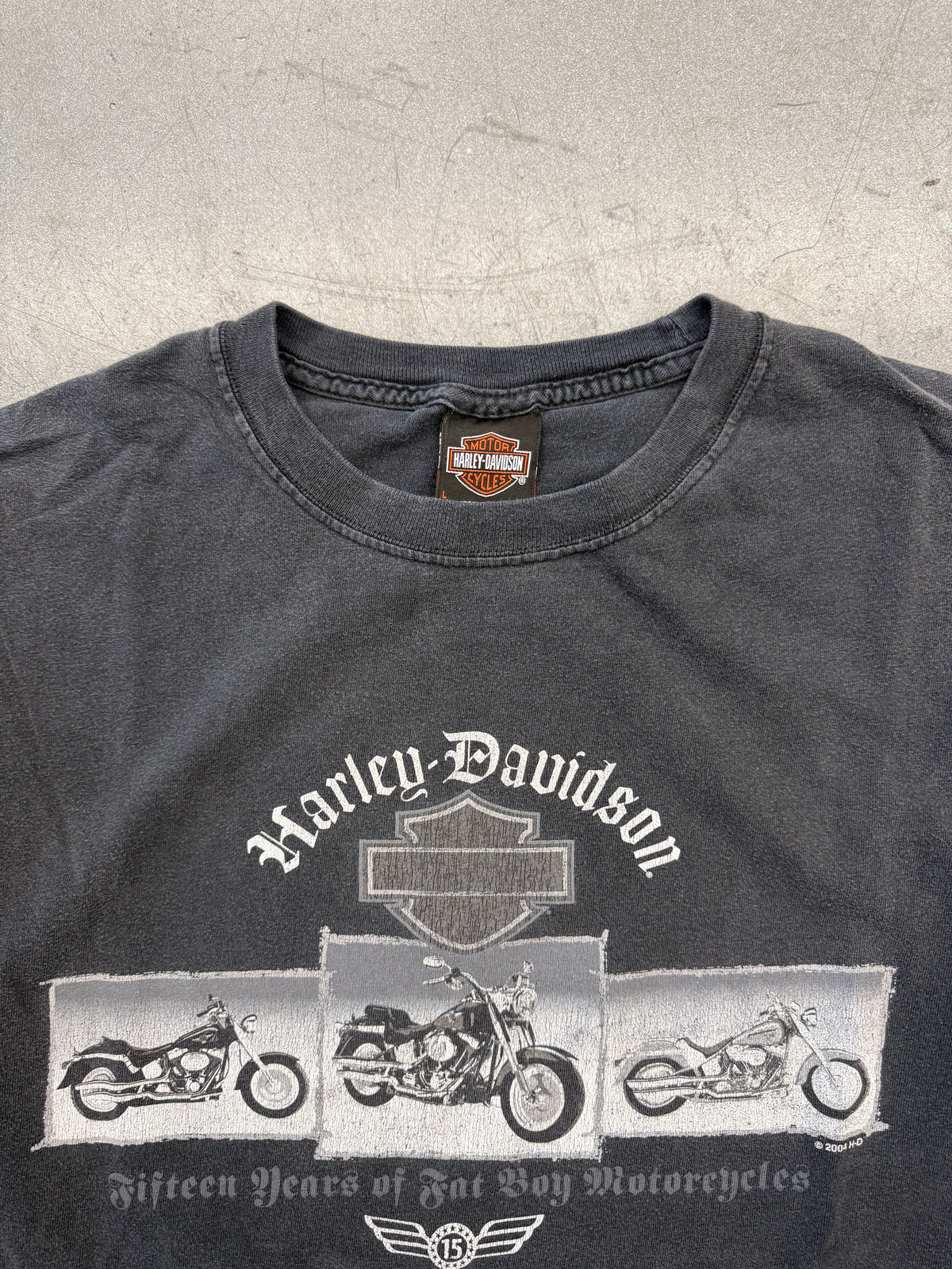 2004 HARLEY-DAVIDSON FIFTEEN YEARS SPACE COAST MELBOURNE FLORIDA TEE