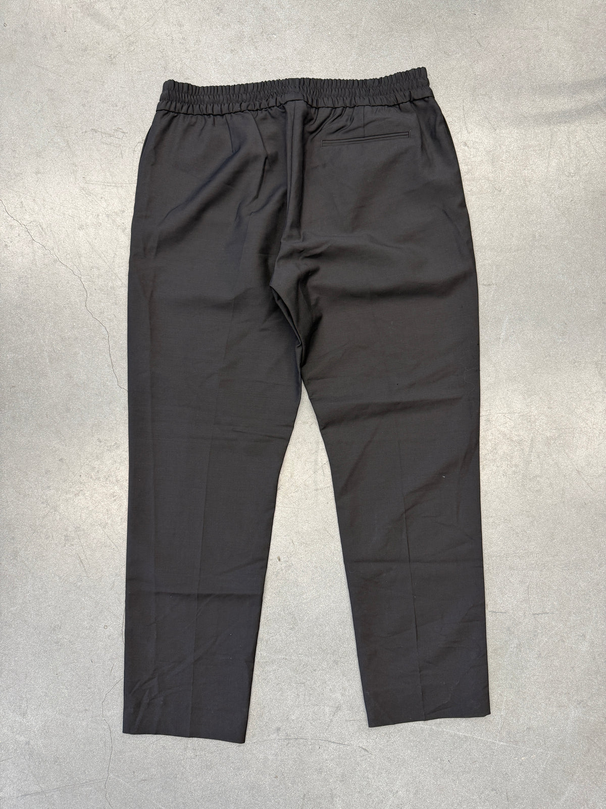 ACNE STUDIOS RYDER L WO MH WOOL MOHAIR TROUSERS - BLACK