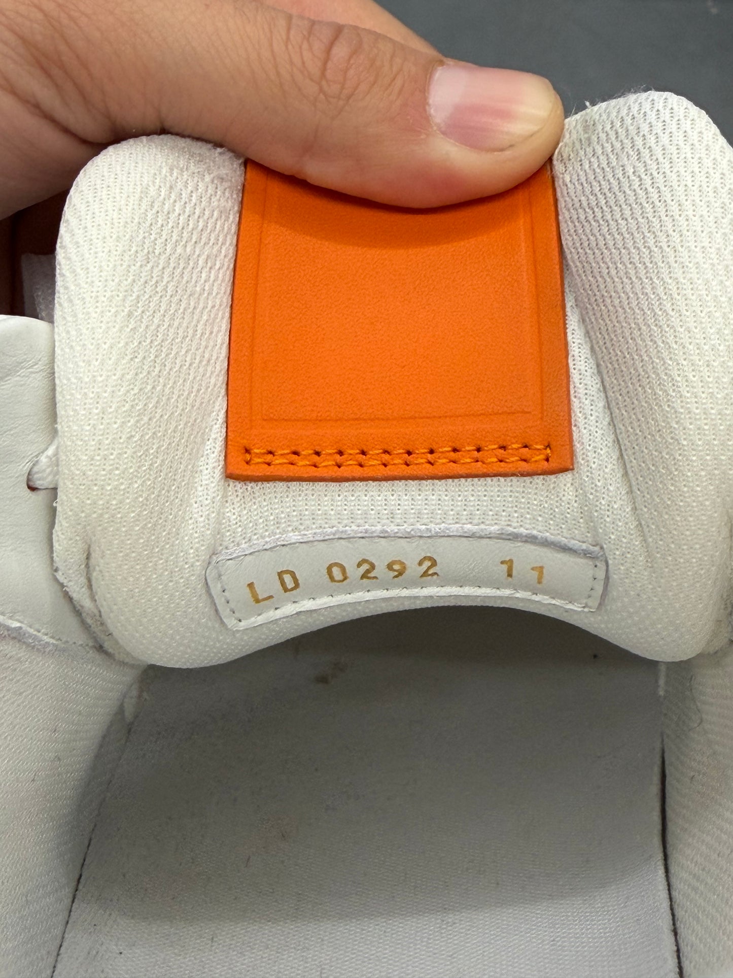 LOUIS VUITTON LV TRAINER SNEAKER - ORANGE/WHITE