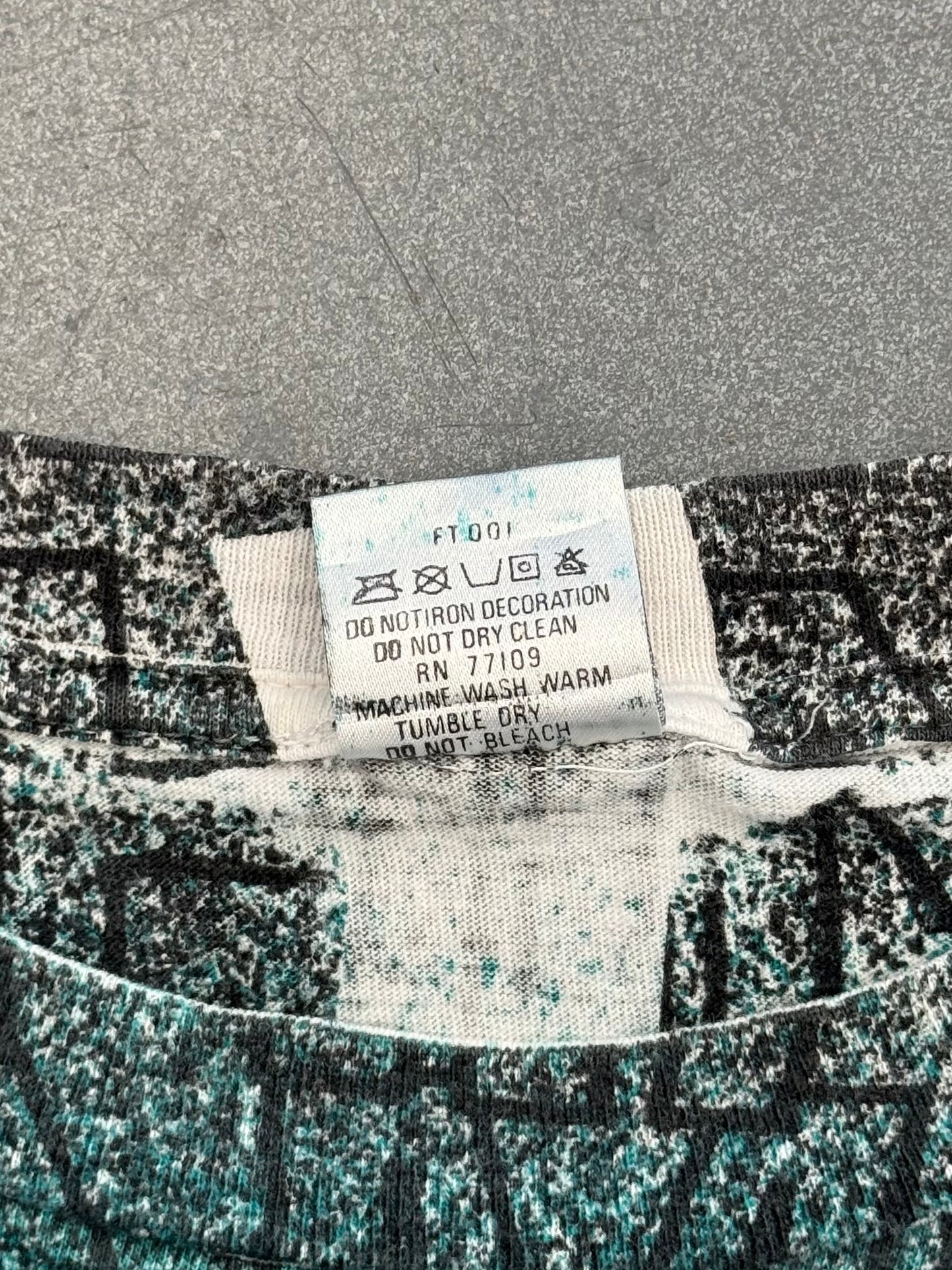 90S MIAMI DOLPHINS TEAM NFL MAGIC JOHNSON T'S AOP TEE (RITZ TAG)