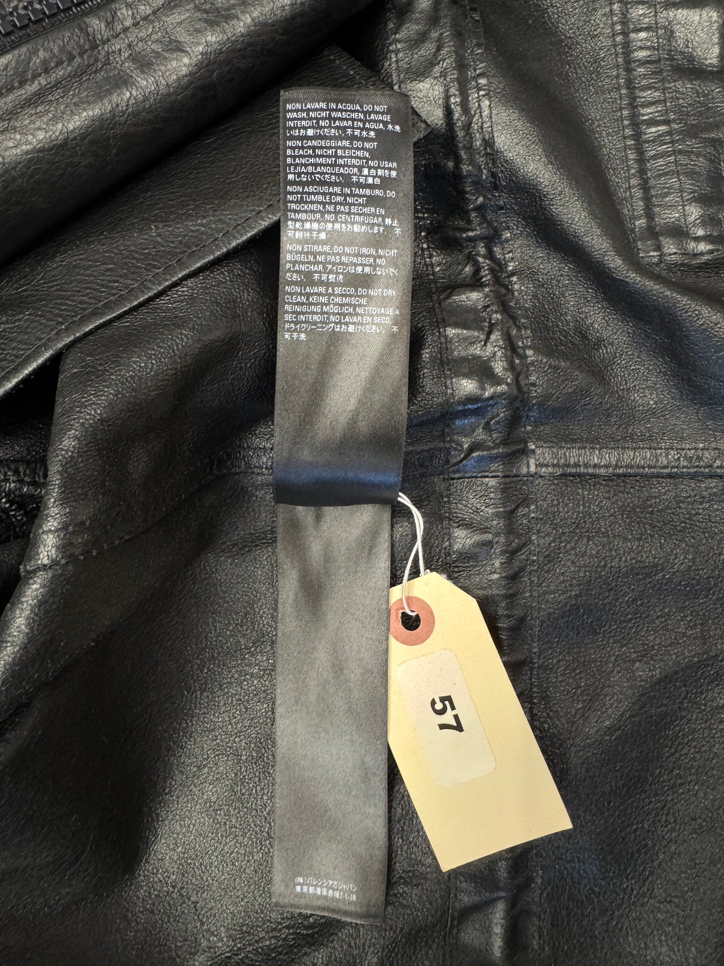 S/S 2020 YE24 BALENCIAGA BLNCG RUNWAY OVERSIZED LEATHER PARKA JACKET