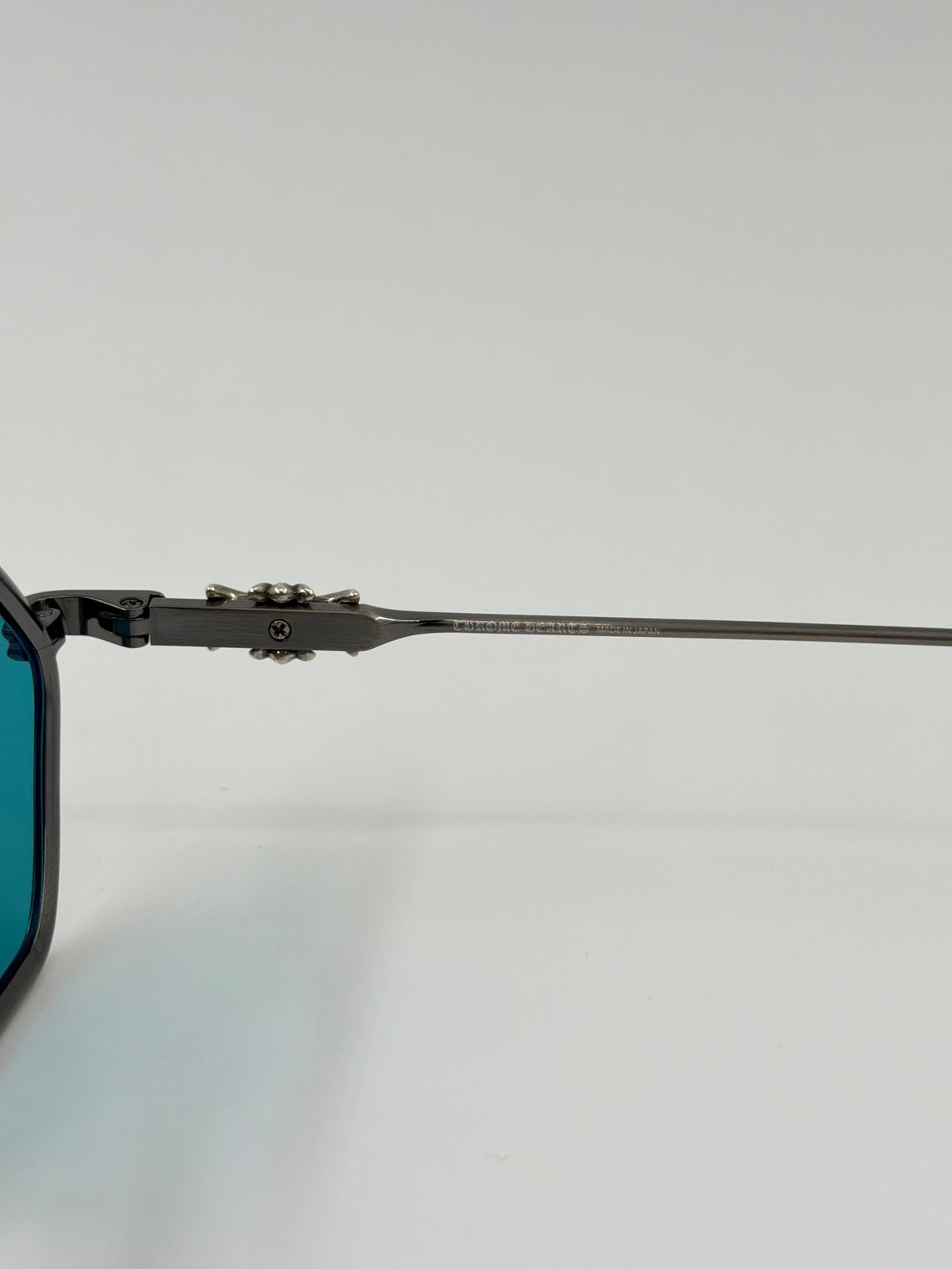 CHROME HEARTS "DATASS" HEXAGONAL METAL SUNGLASSES