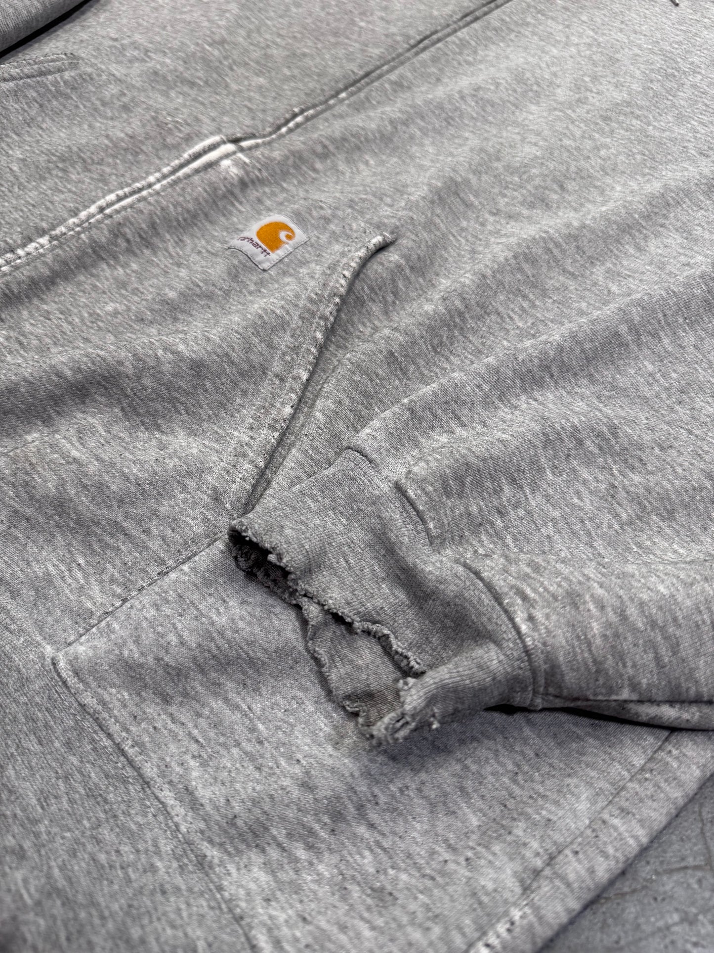 2000'S CARHARTT FULL ZIP HOODIE - GRAY 2XL