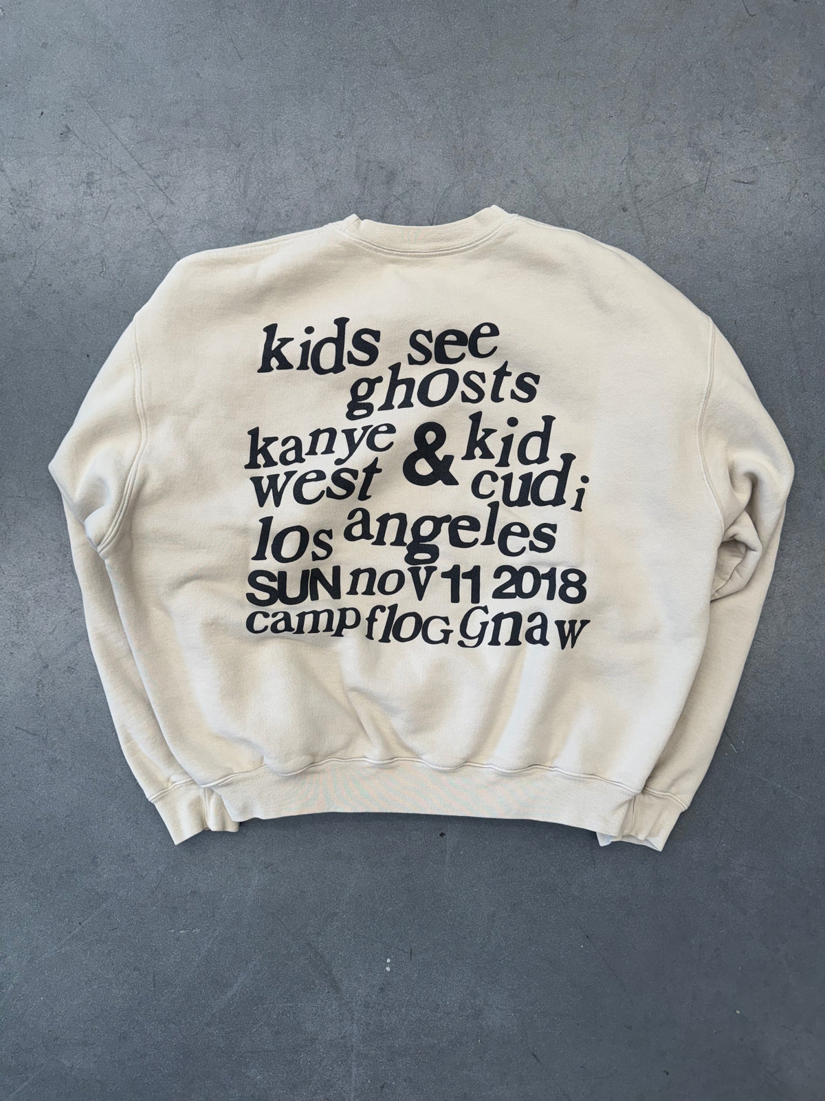 FW18 KIDS SEE GHOSTS FREEEE CACTUS PLANT FLEA MARKET CREWNECK