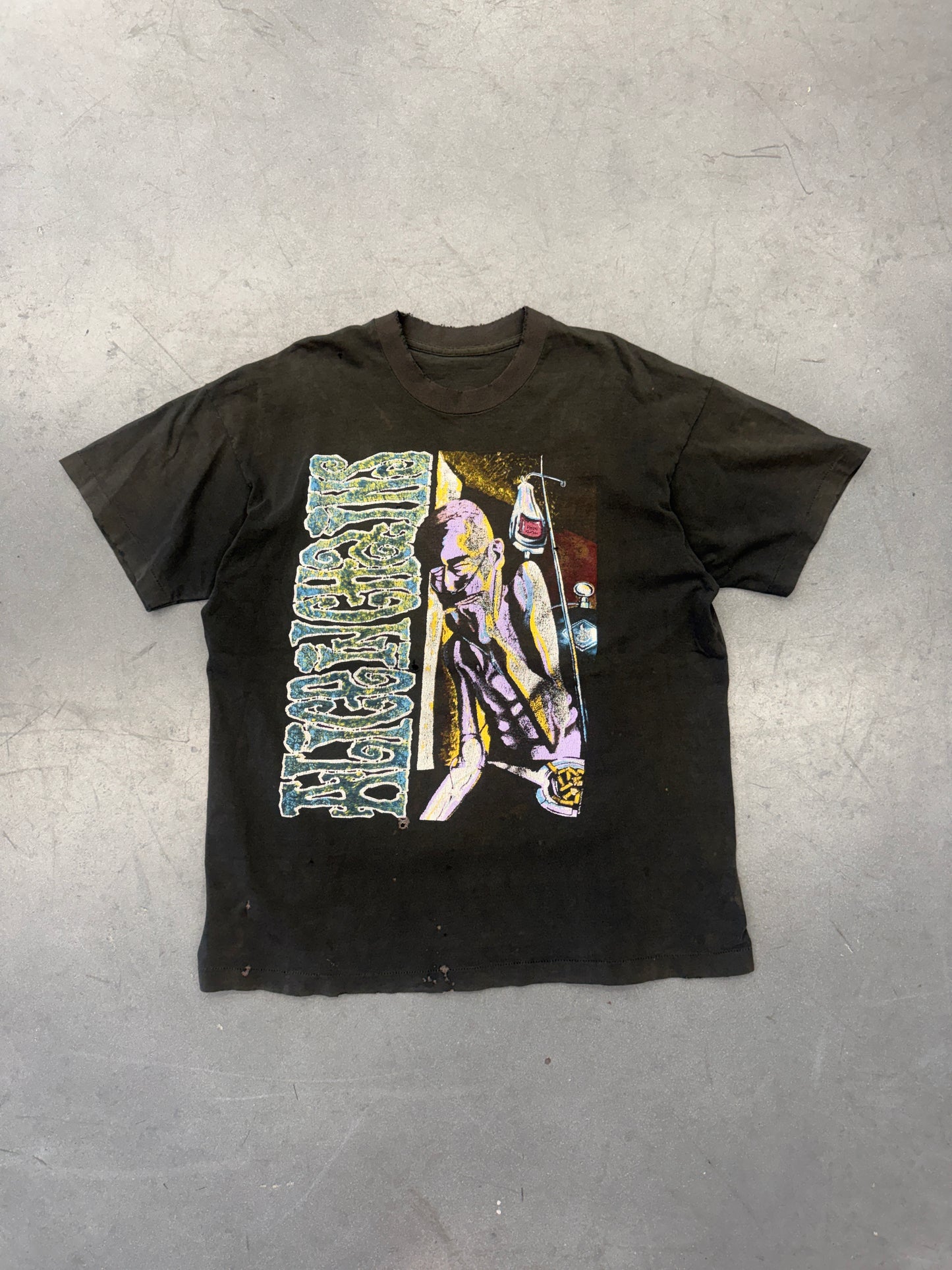 1992 ALICE IN CHAINS "SICKMAN" FADED TEE (PULLED TAG)