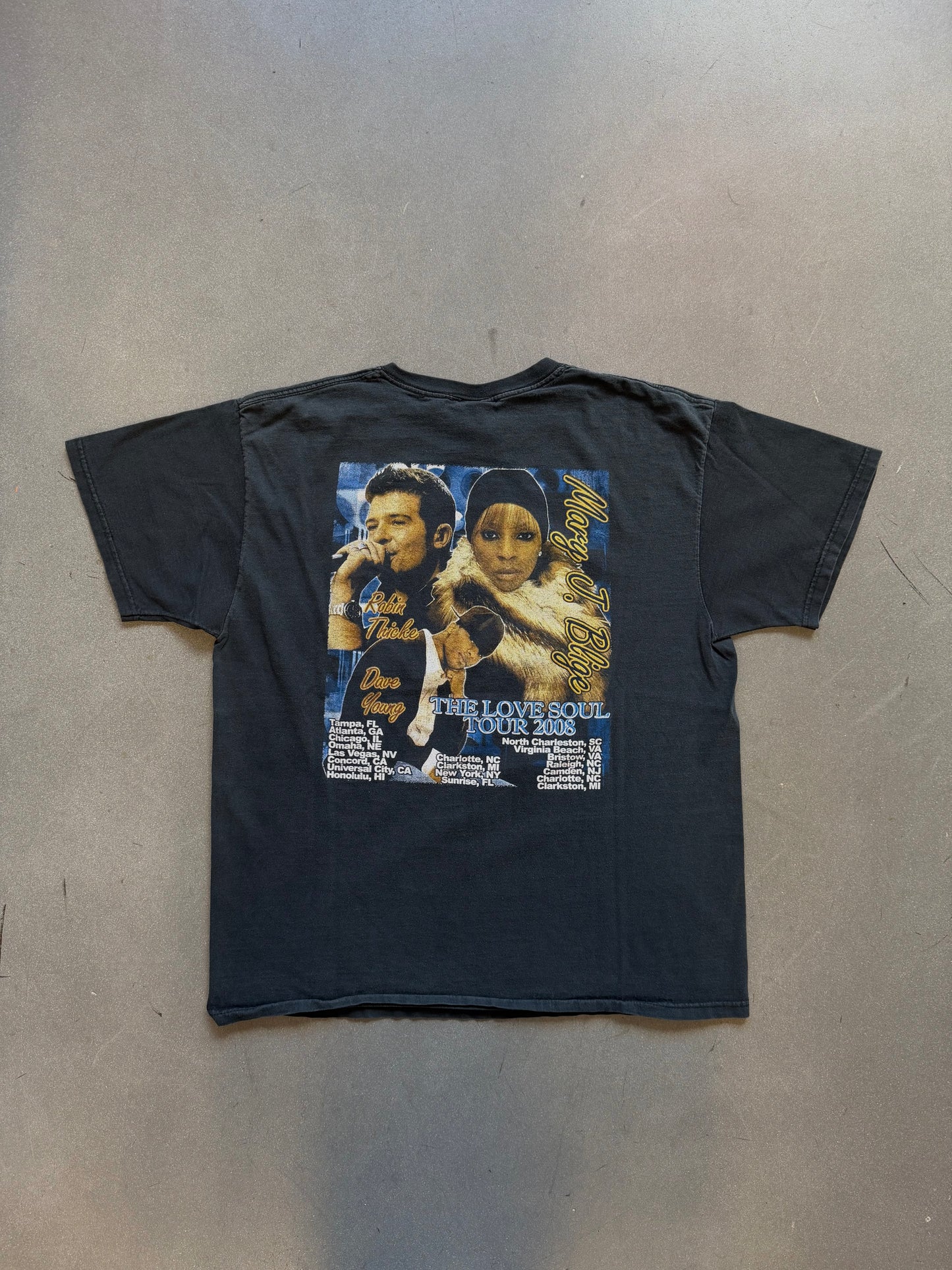 2008 MARY J BLIDGE THE LOVE SOUL TOUR TEE (FOTL HEAVY TAG)