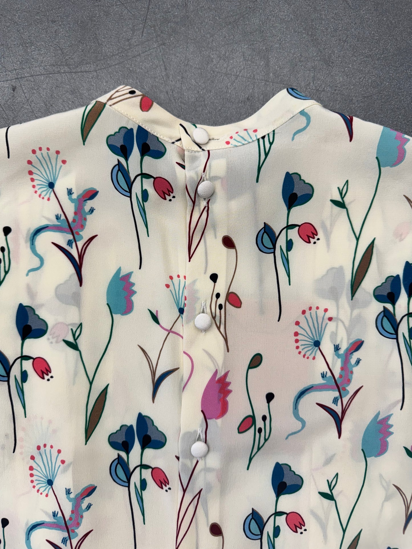 2014 MIU MIU SILK FLORAL TOP