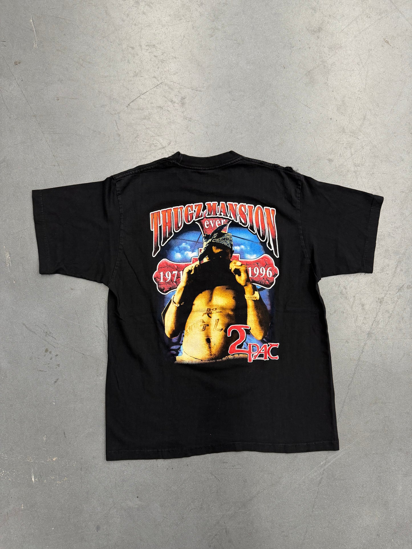 2000'S TUPAC THUGZ MANSION RAP TEE (CH GOLD SERIES TAG)