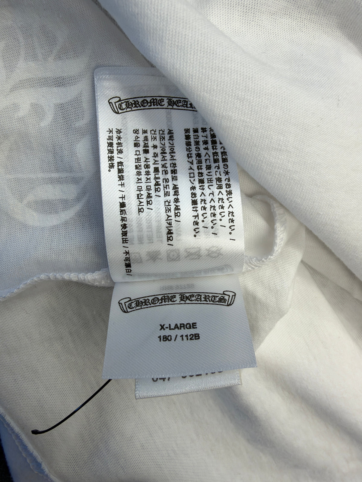 CHROME HEARTS U.S.A. POCKET TEE - WHITE/BLACK