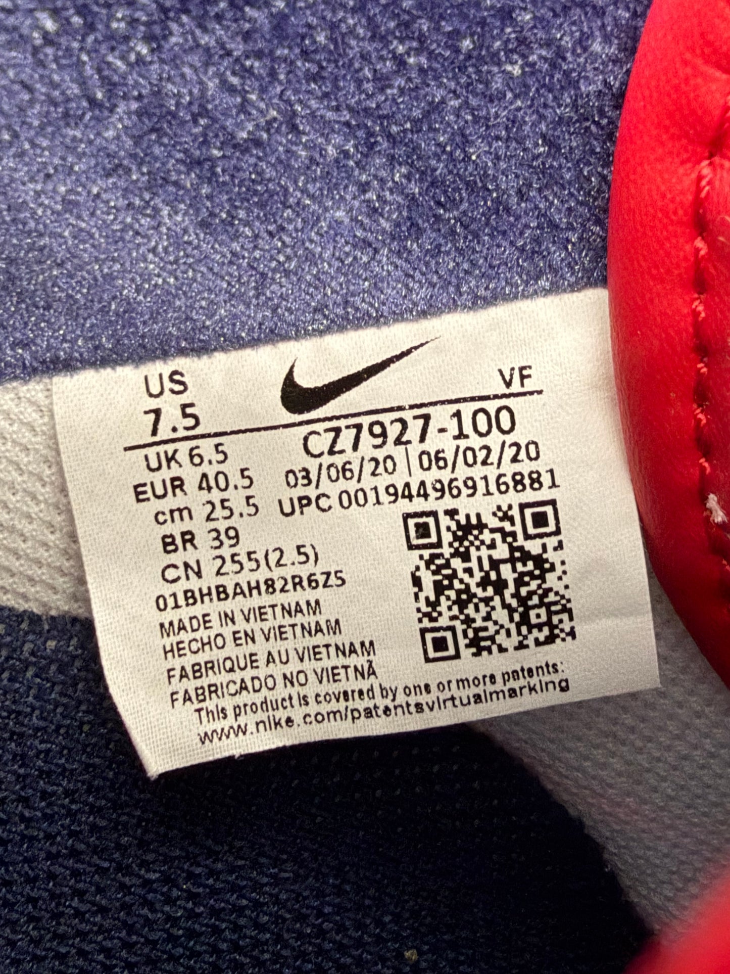 2021 NIKE AIR FORCE 1 LOW KITH PARIS EXCLUSIVE (PRE-OWNED WITH BOX)