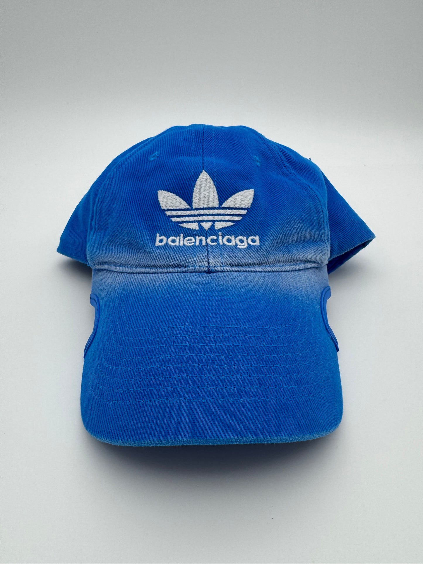 BALENCIAGA ADIDAS SPORTS CAP CUTOUT SIDES BLUE