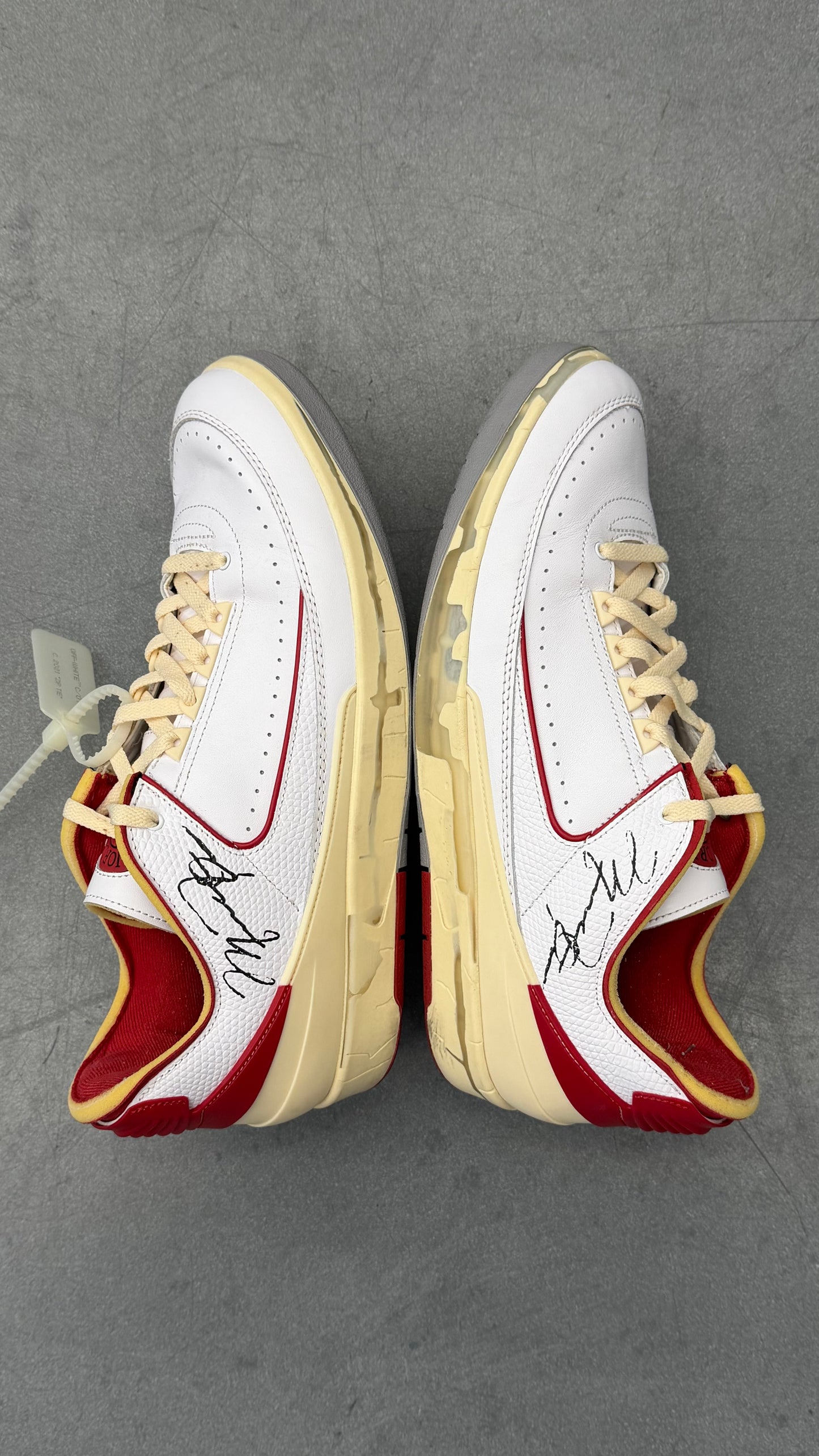 2021 JORDAN 2 RETRO LOW SP OFF-WHITE WHITE RED (WITH BOX)