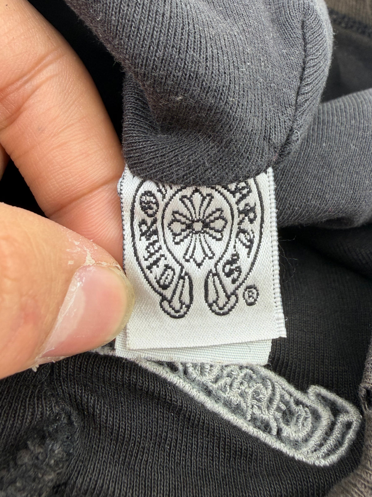 OLDER CHROME HEARTS THIN CROSS THERMAL WAFFLE BEANIE - FADED