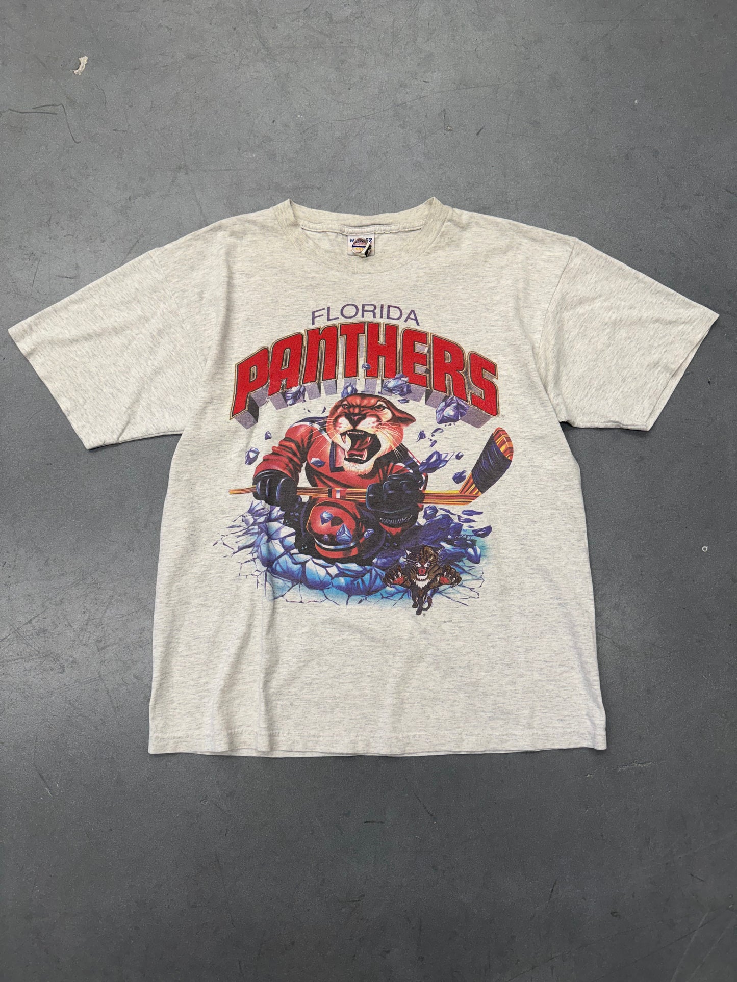 90S FLORIDA PANTHERS SHATTERED ICE TEE (MENDEZ TAG)