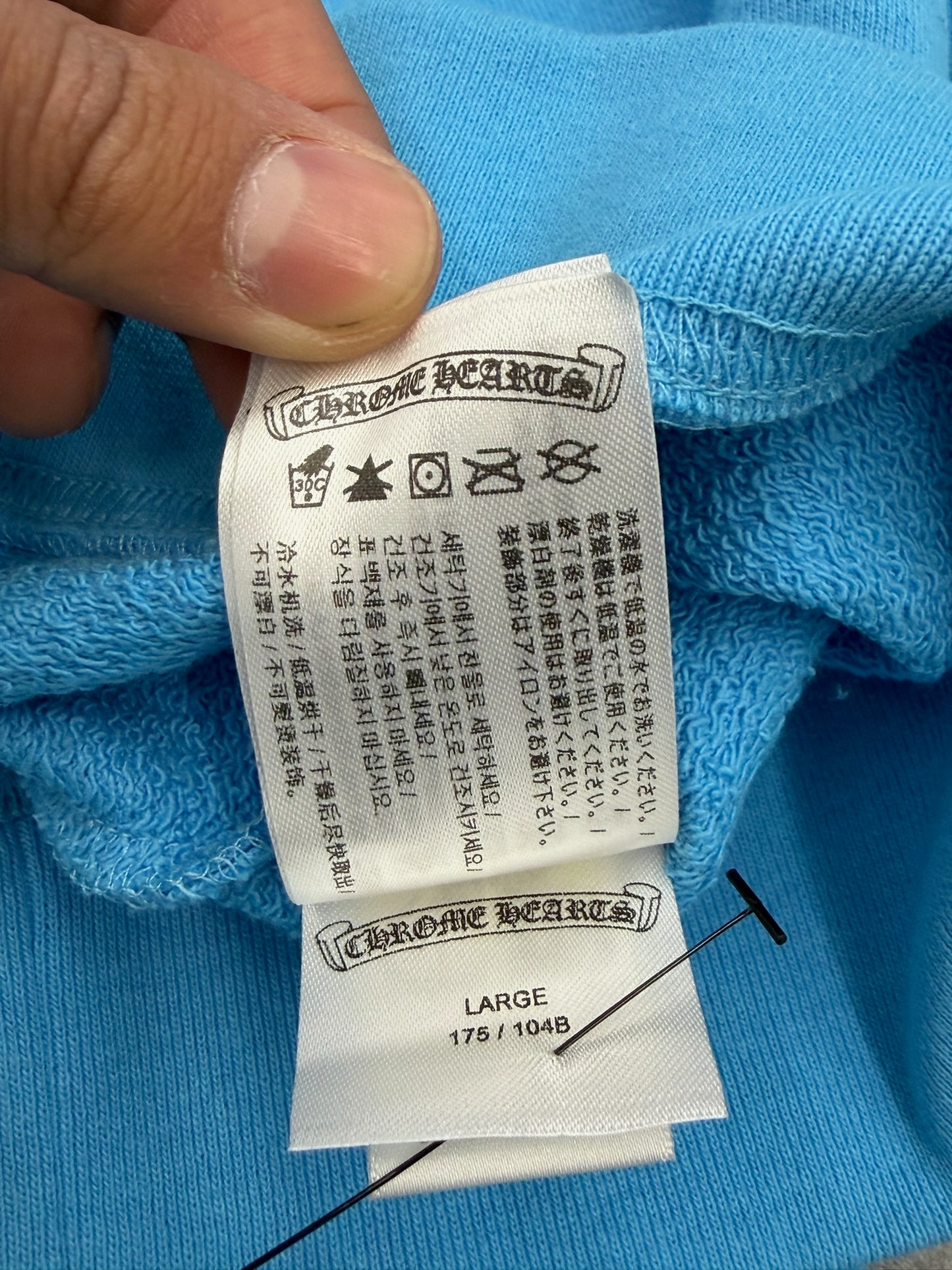 CHROME HEARTS MATTY BOY BRAND NEW HOODIE - BLUE