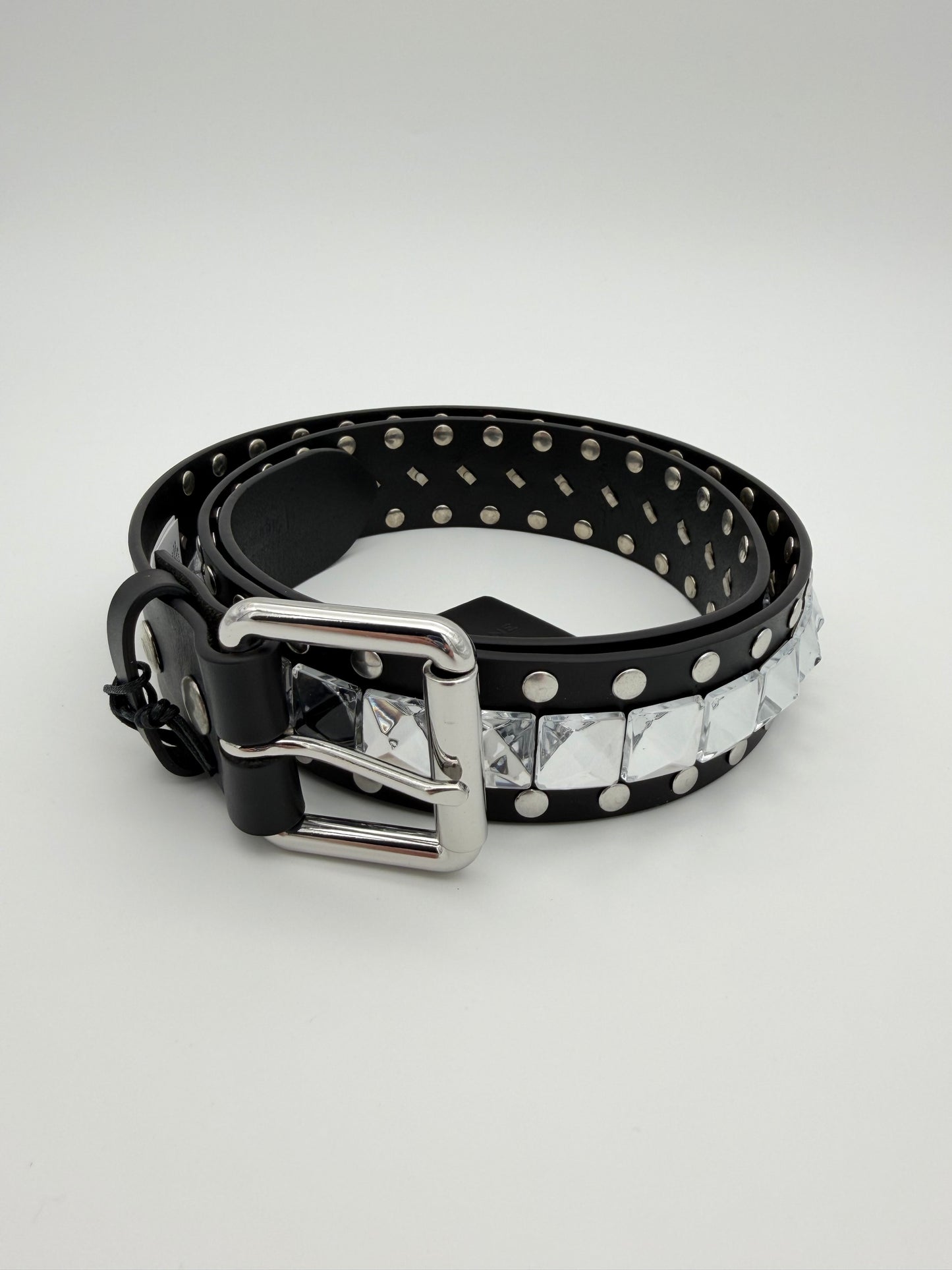 FW25 SUPREME X NUMBER (N)INE STUDDED BELT - BLACK