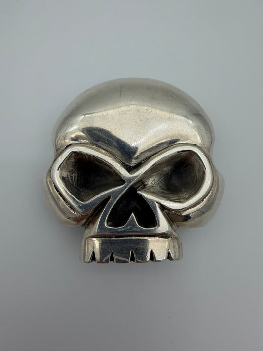2005 .925 SILVER HARLEY-DAVIDSON KING BABY SKULL BELT BUCKLE