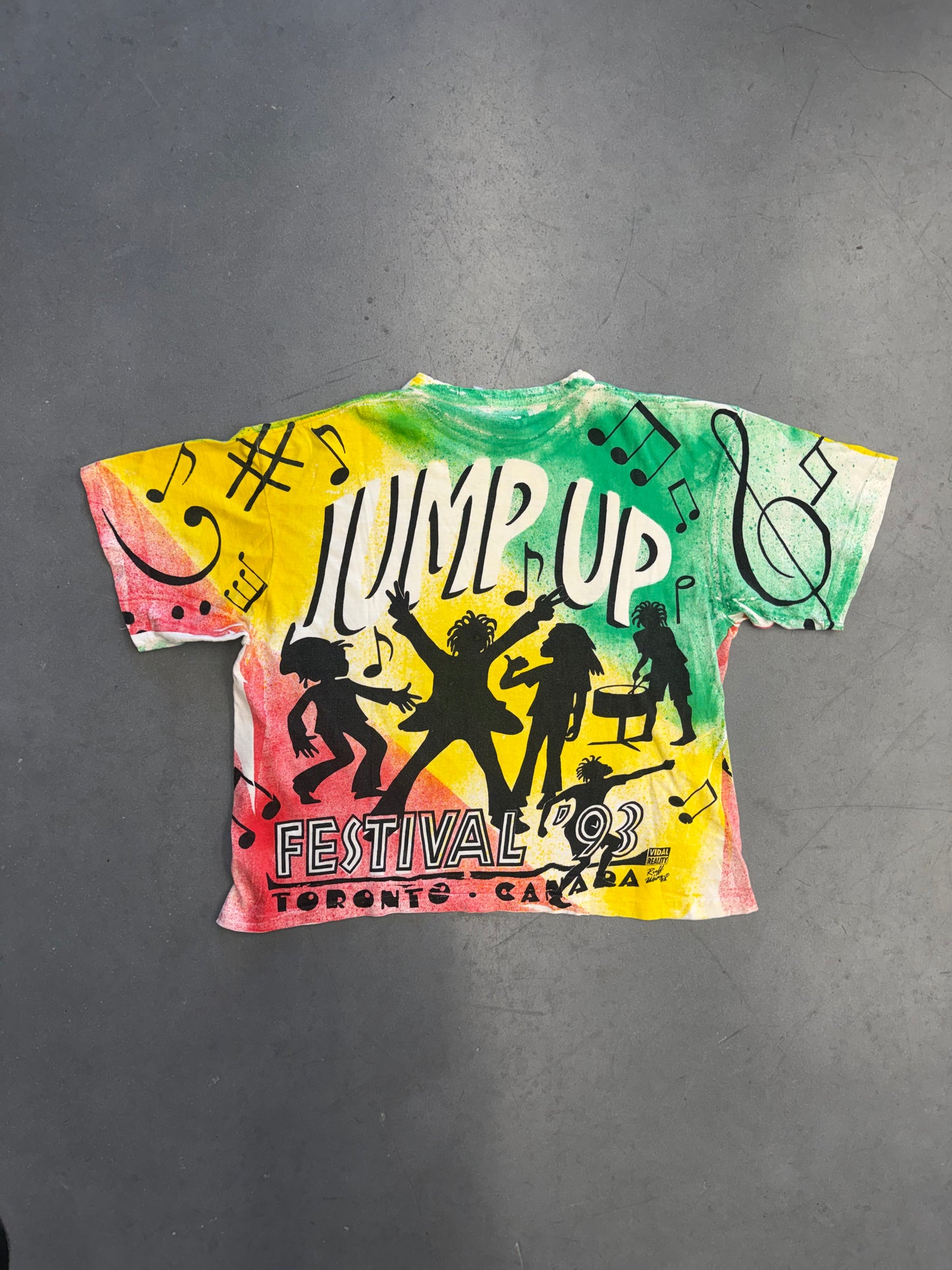 1993 JUMP UP FESTIVAL TORONTO, CANADA MUSIC FESTIVAL TEE (PERSPECTIVE TAG)
