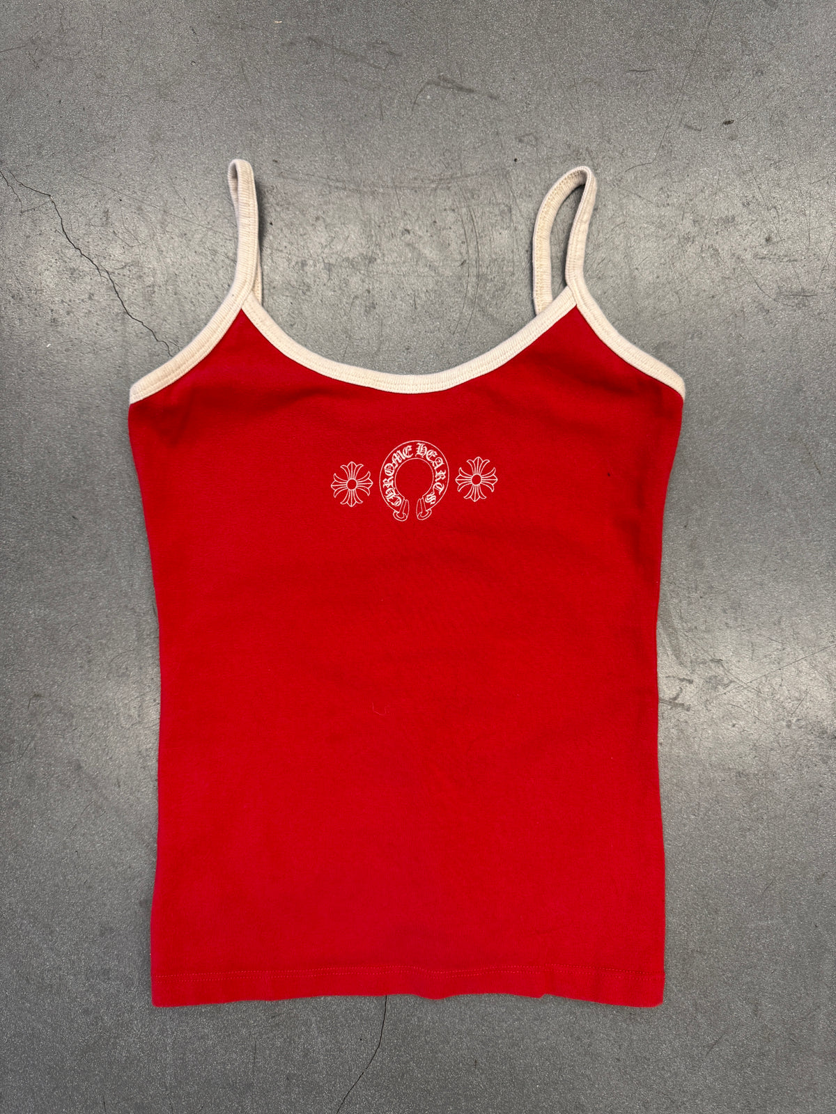 CHROME HEARTS ROLLER SKATES TANK TOP - RED