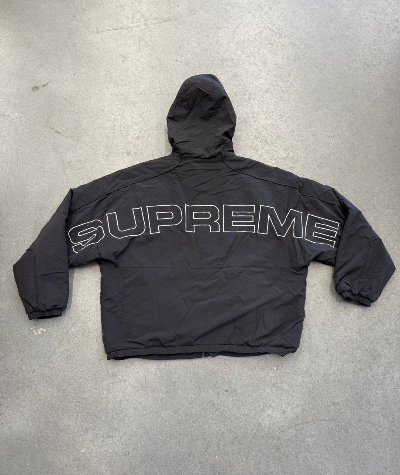 SS25 SUPREME FAUX FUR REVERSIBLE HOODED TRACK JACKET - NWT