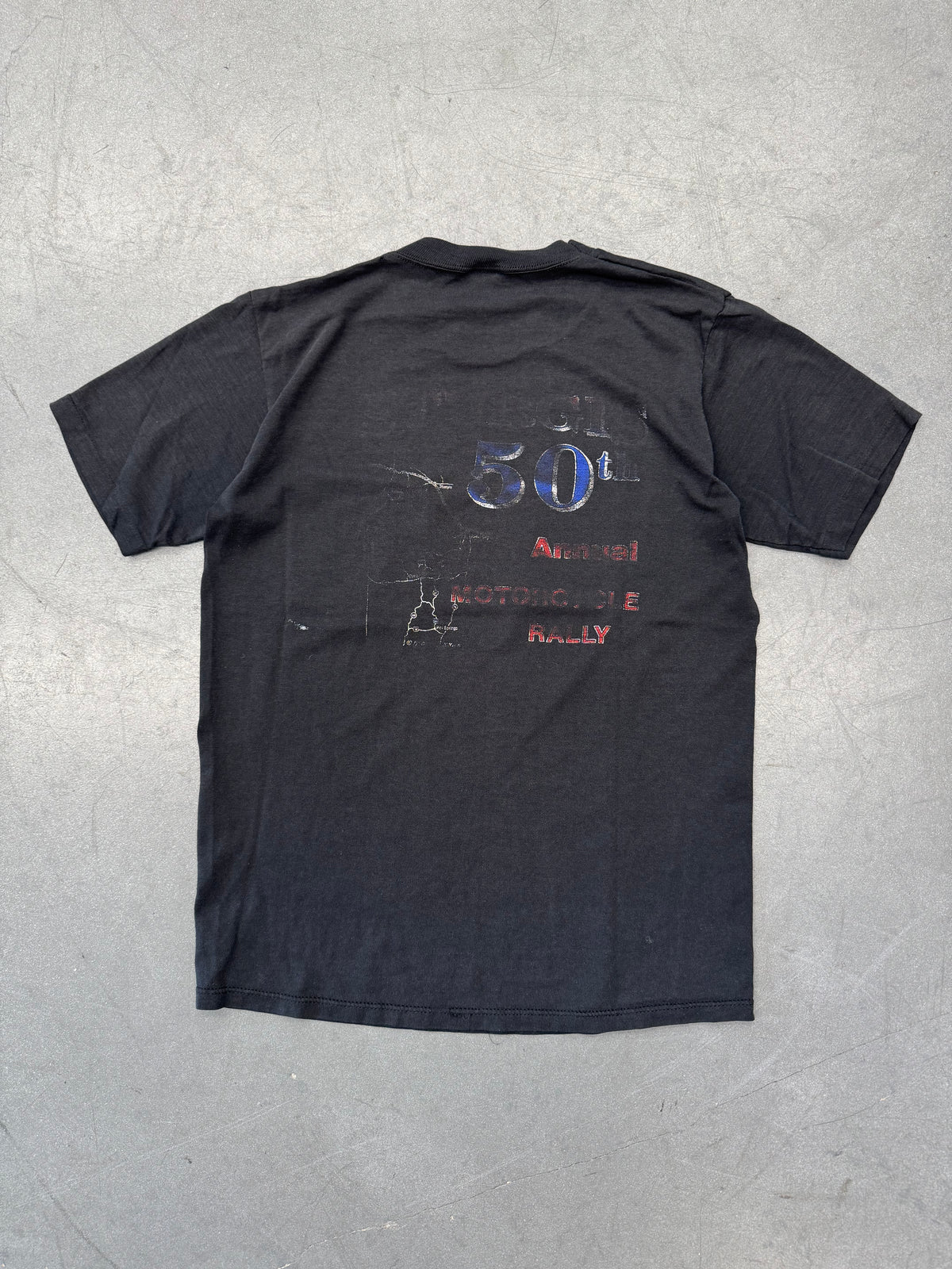 1990 STURGIS BLACK HILLS RALLY 50TH ANNIVERSARY TEE (JERZEES TAG)