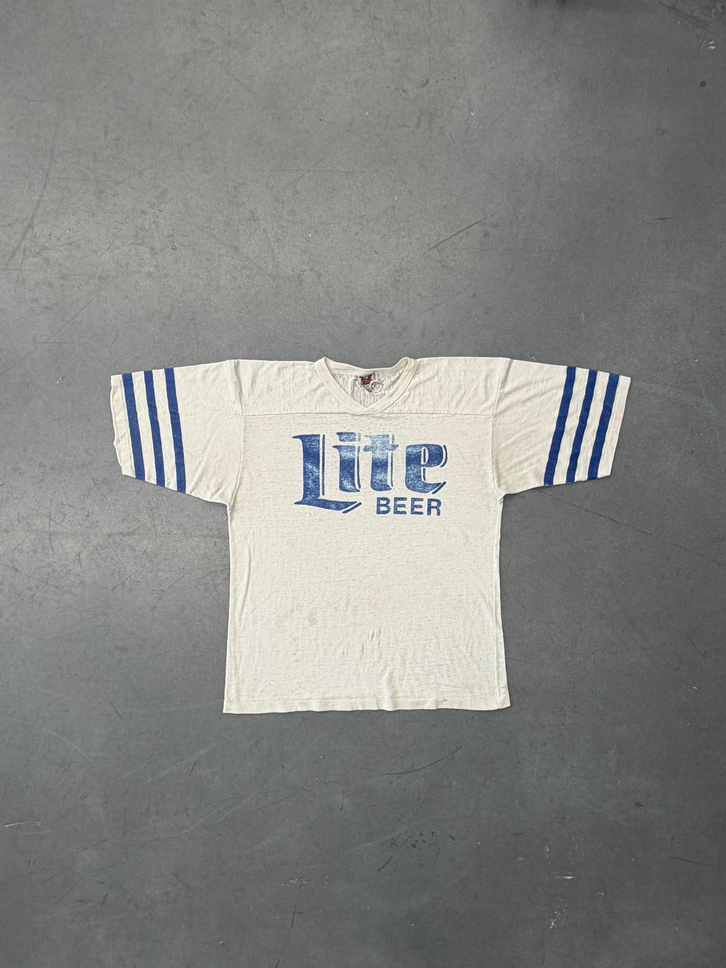 90S MILLER LITE BEER SHEER COTTON JERSEY (PHOENIX SPORTSWEAR TAG)