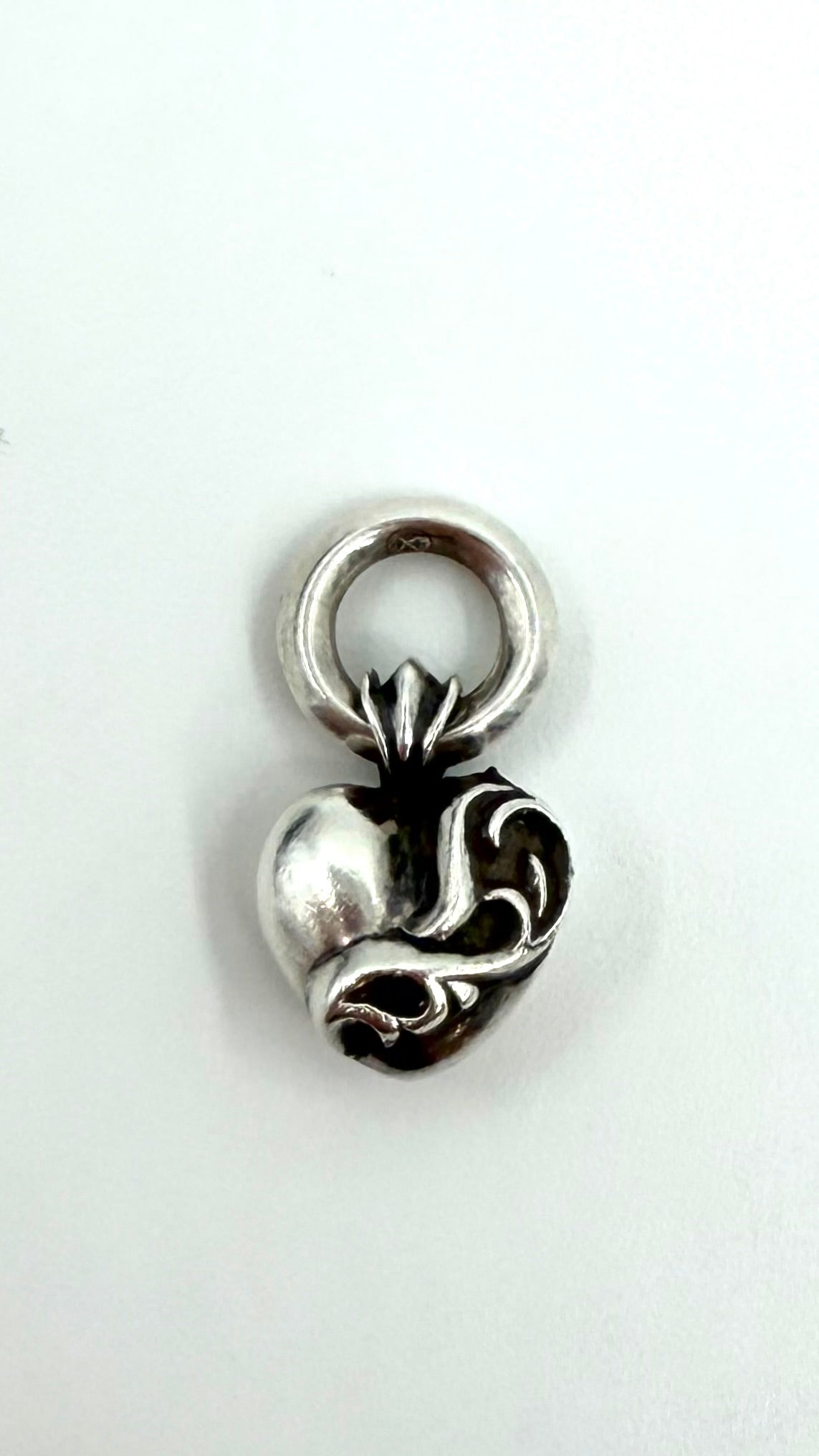 CHROME HEARTS SMALL HEART SILVER PENDANT