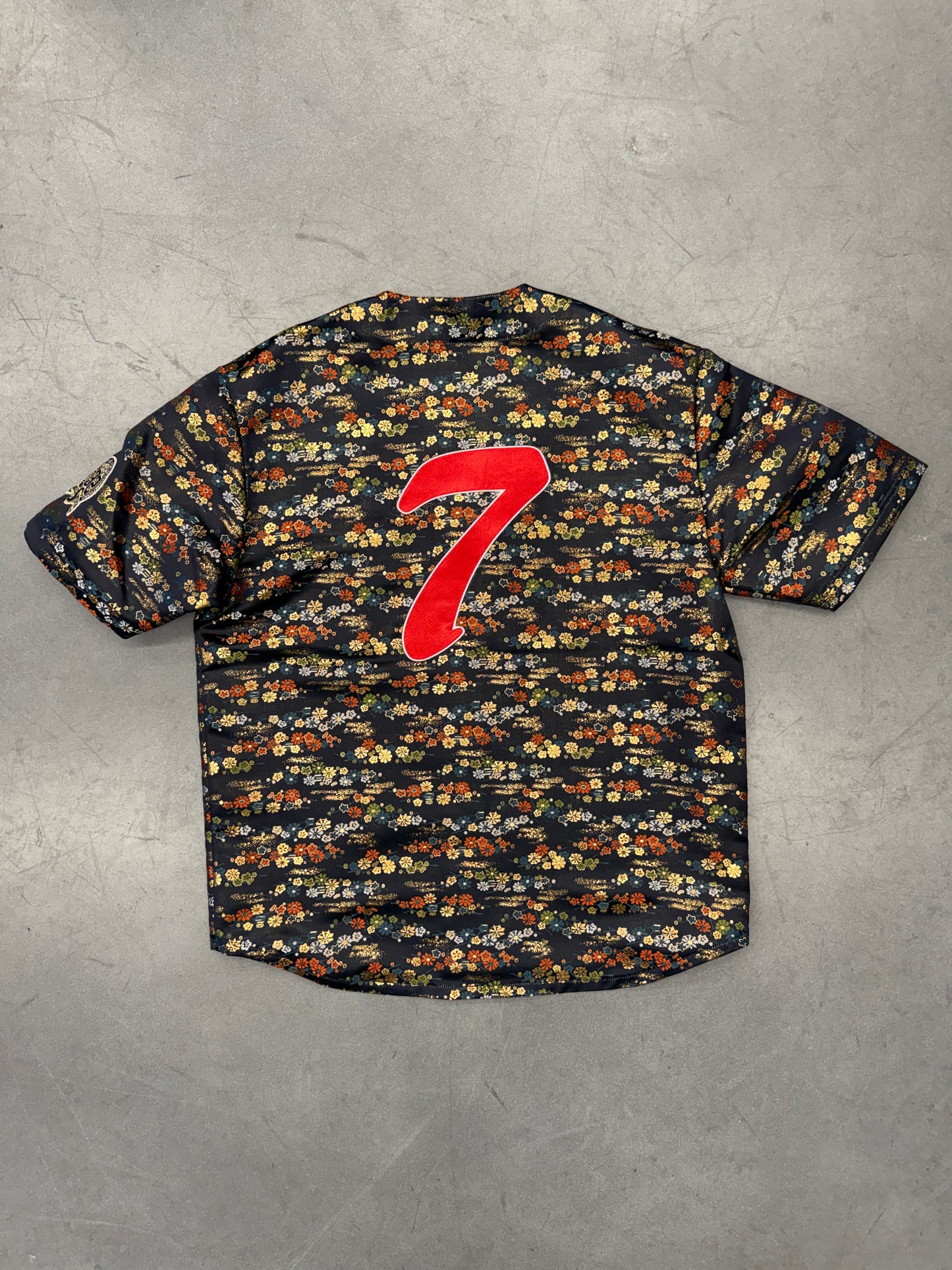 SS26 SUPREME FLORAL JACQUARD BASEBALL JERSEY