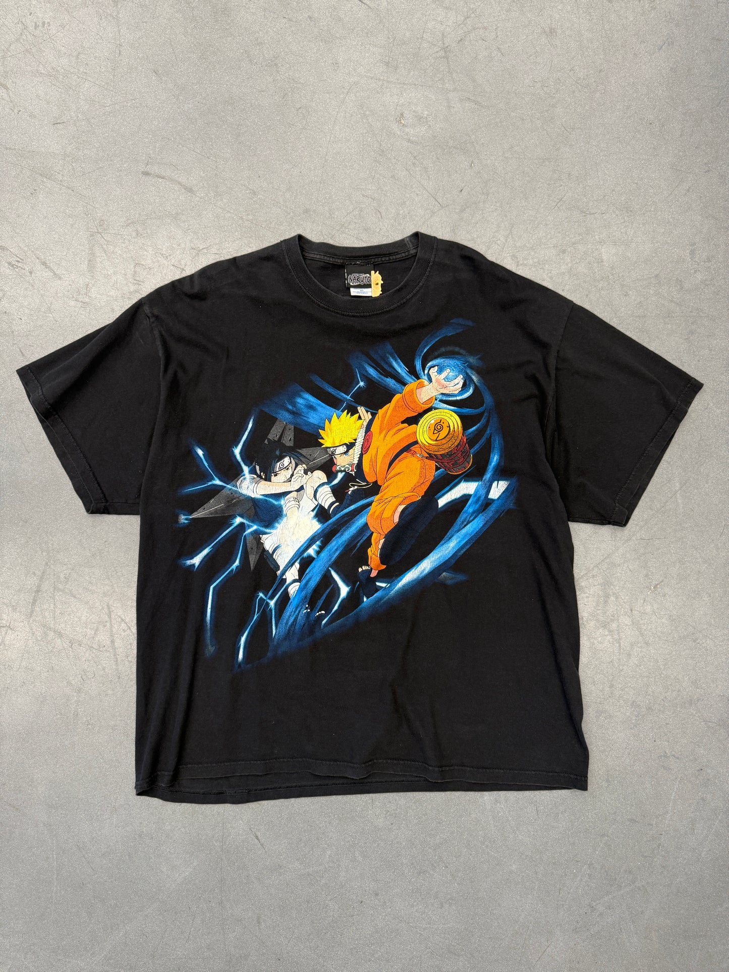 2002 NARUTO AND SASUKE BATTLE TEE (RIPPLE JUNCTION TAG)
