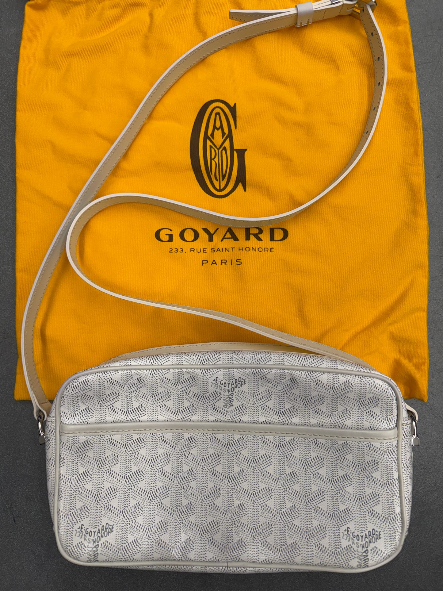 GOYARD SAC CAP VERT CROSSBODY BAG - WHITE