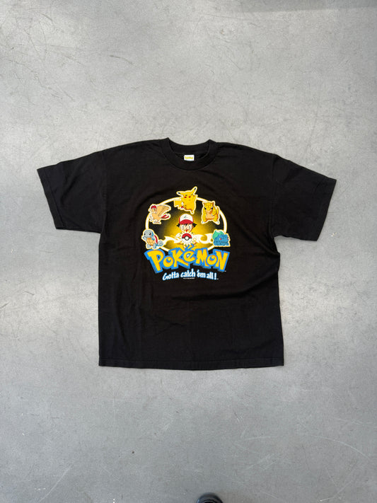 1999 POKEMON "GOTTA CATCH 'EM ALL!" ASH POKEBALL TEE (POKEMON TAG) (NWT)