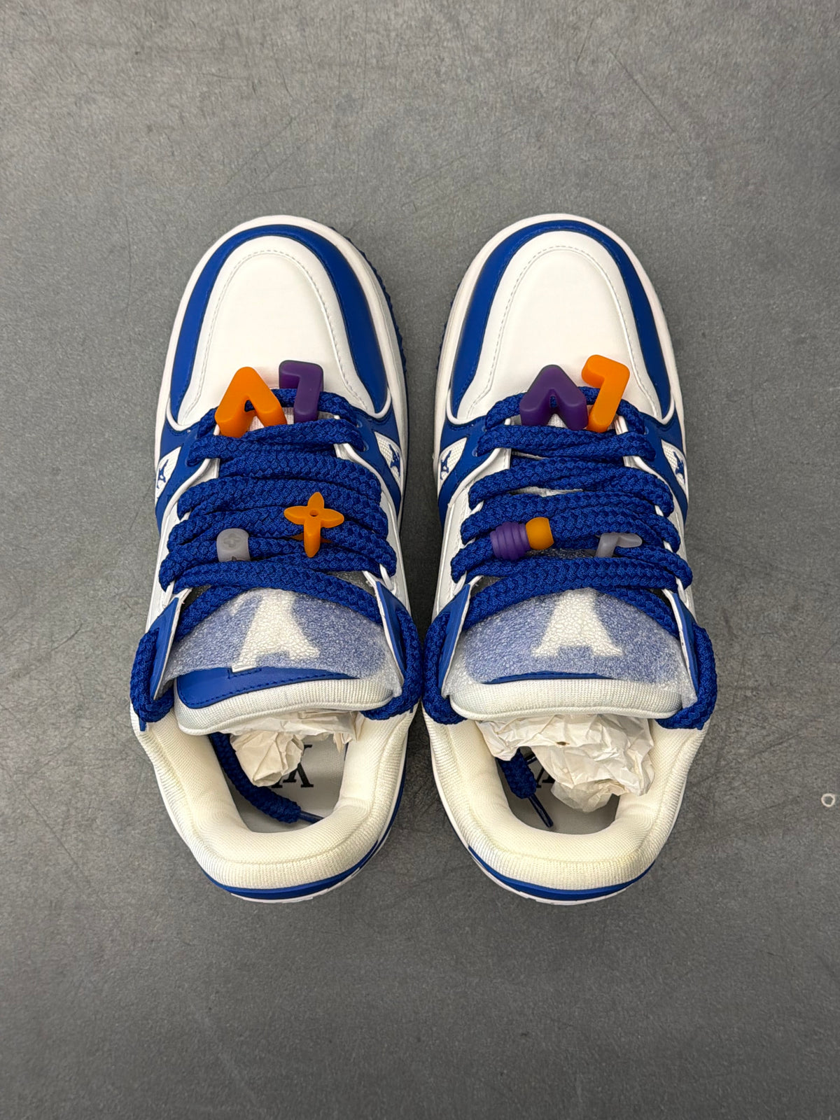 2024 LOUIS VUITTON LV TRAINER MAXI SNEAKERS - BEIGE MULTICOLOR (LV 10 / US 11)